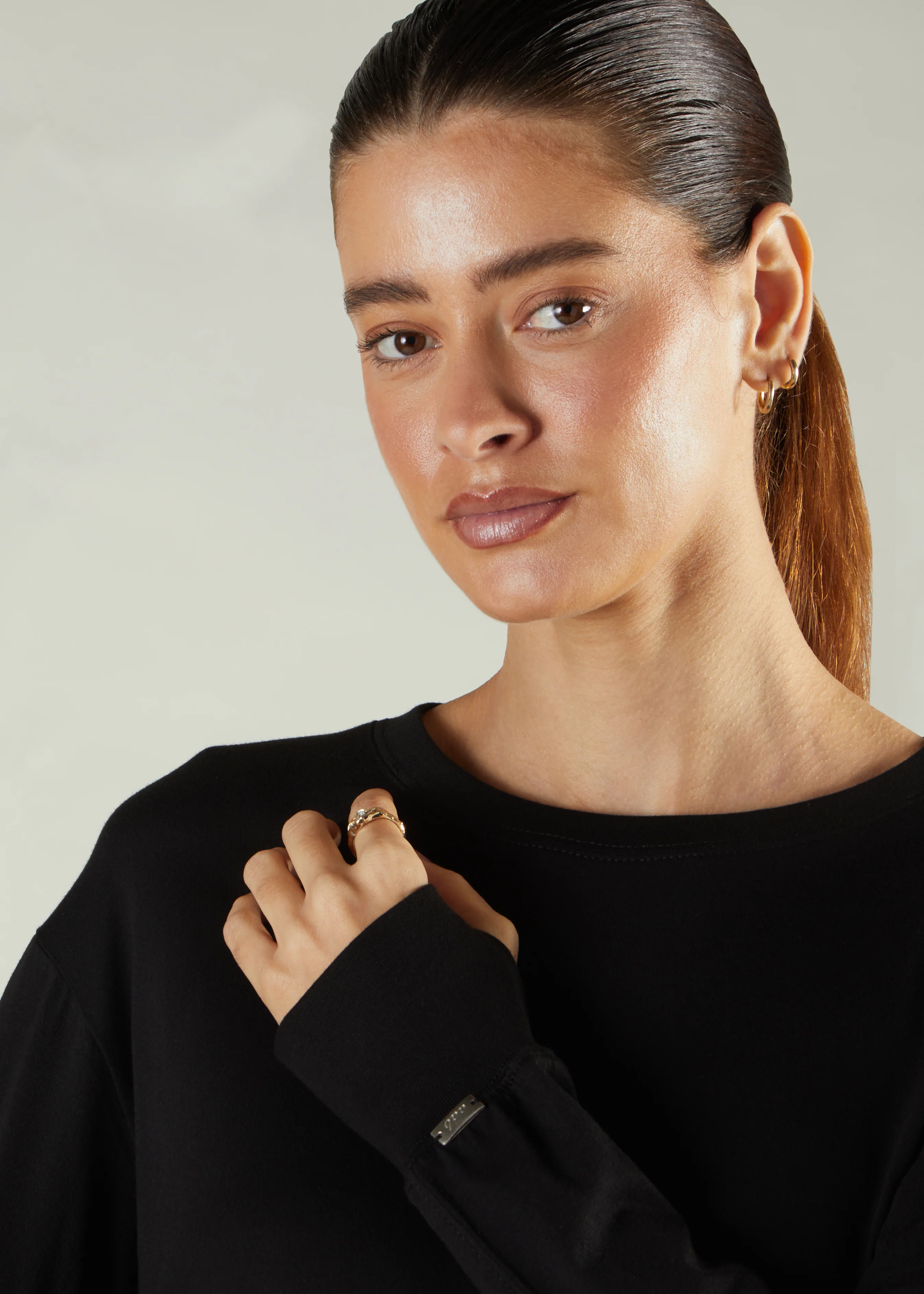 Long Tee Abaya Black - Image 4