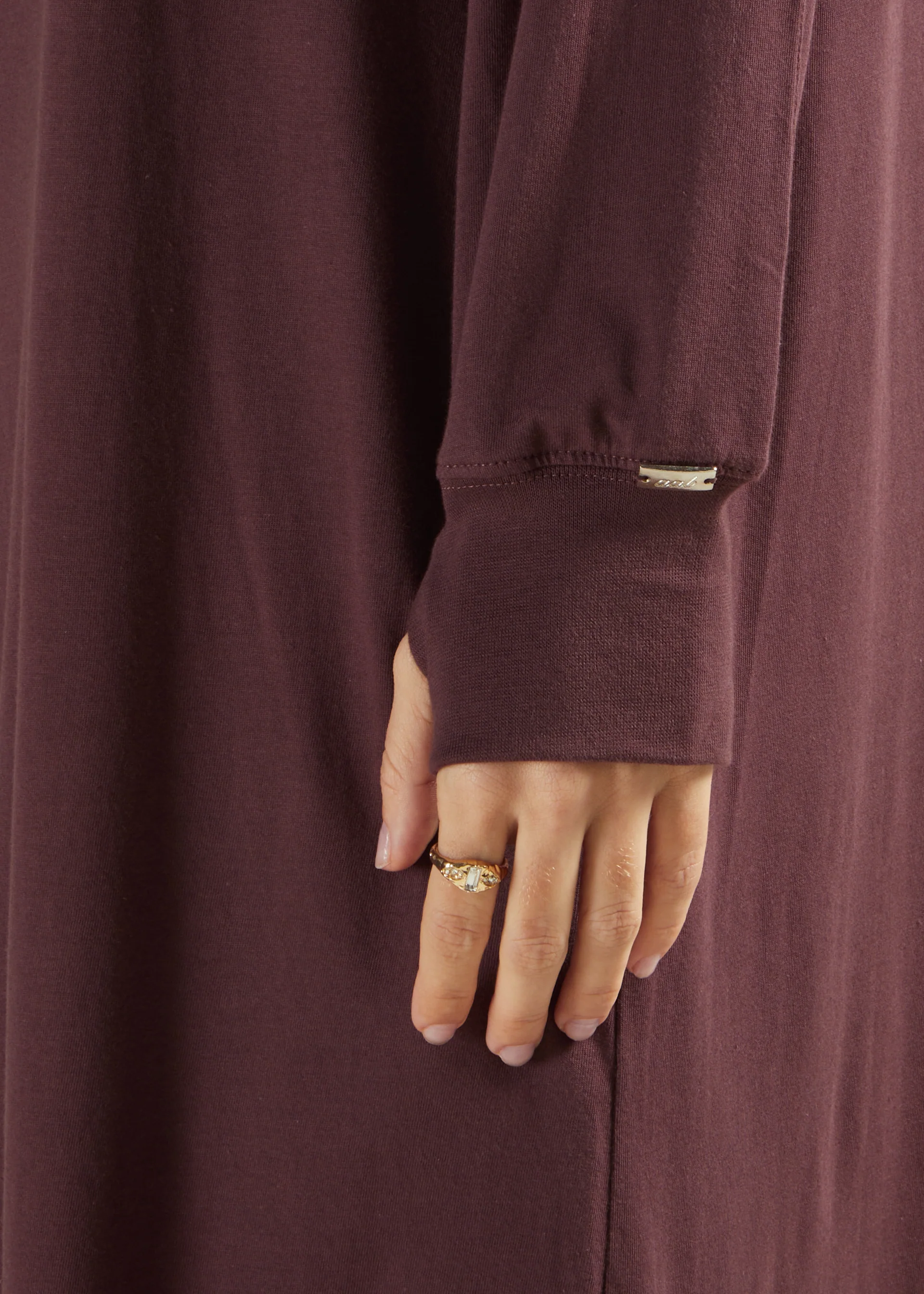 Long Tee Abaya Brown - Image 2