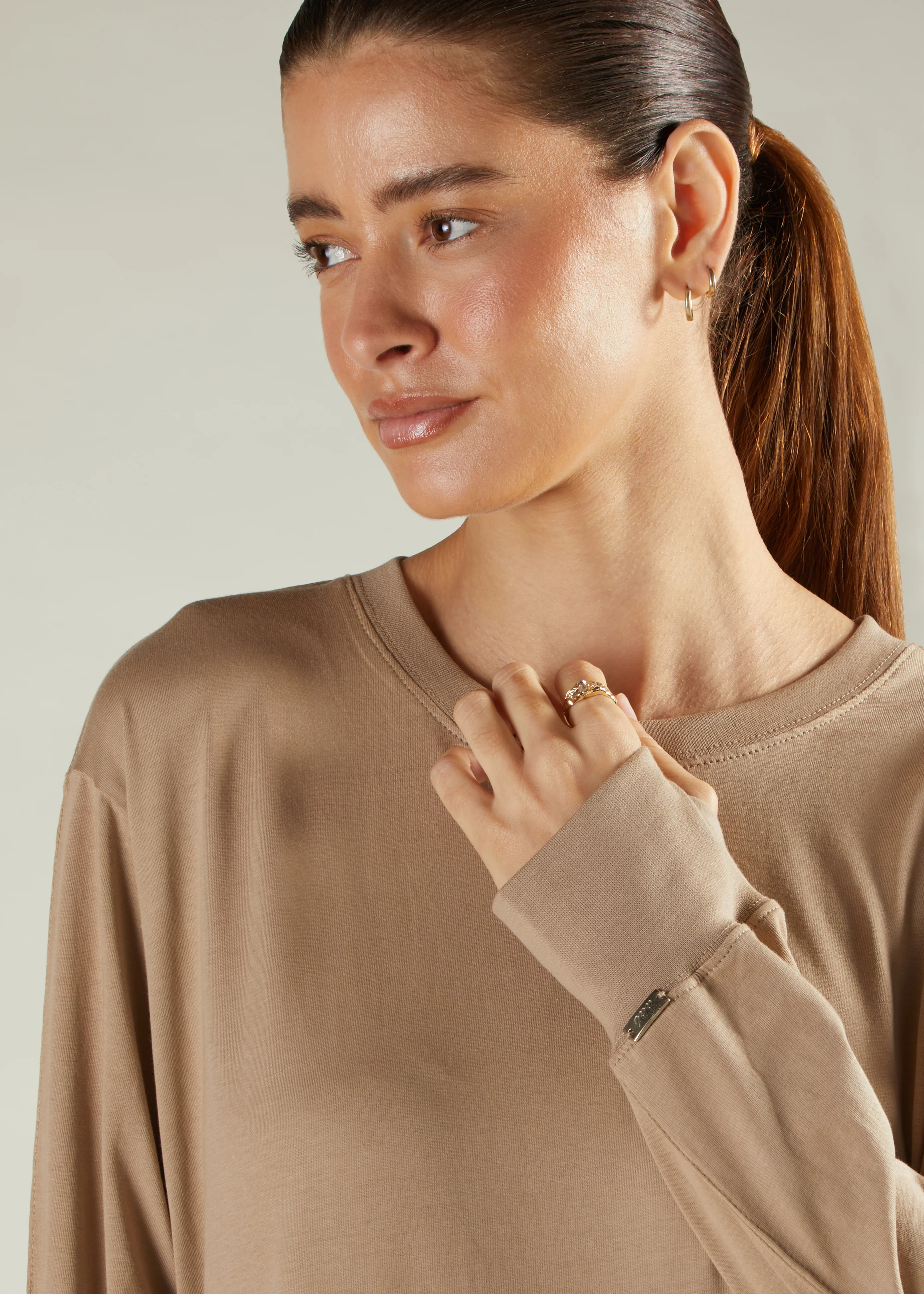 Long Tee Abaya Pewter - Image 2