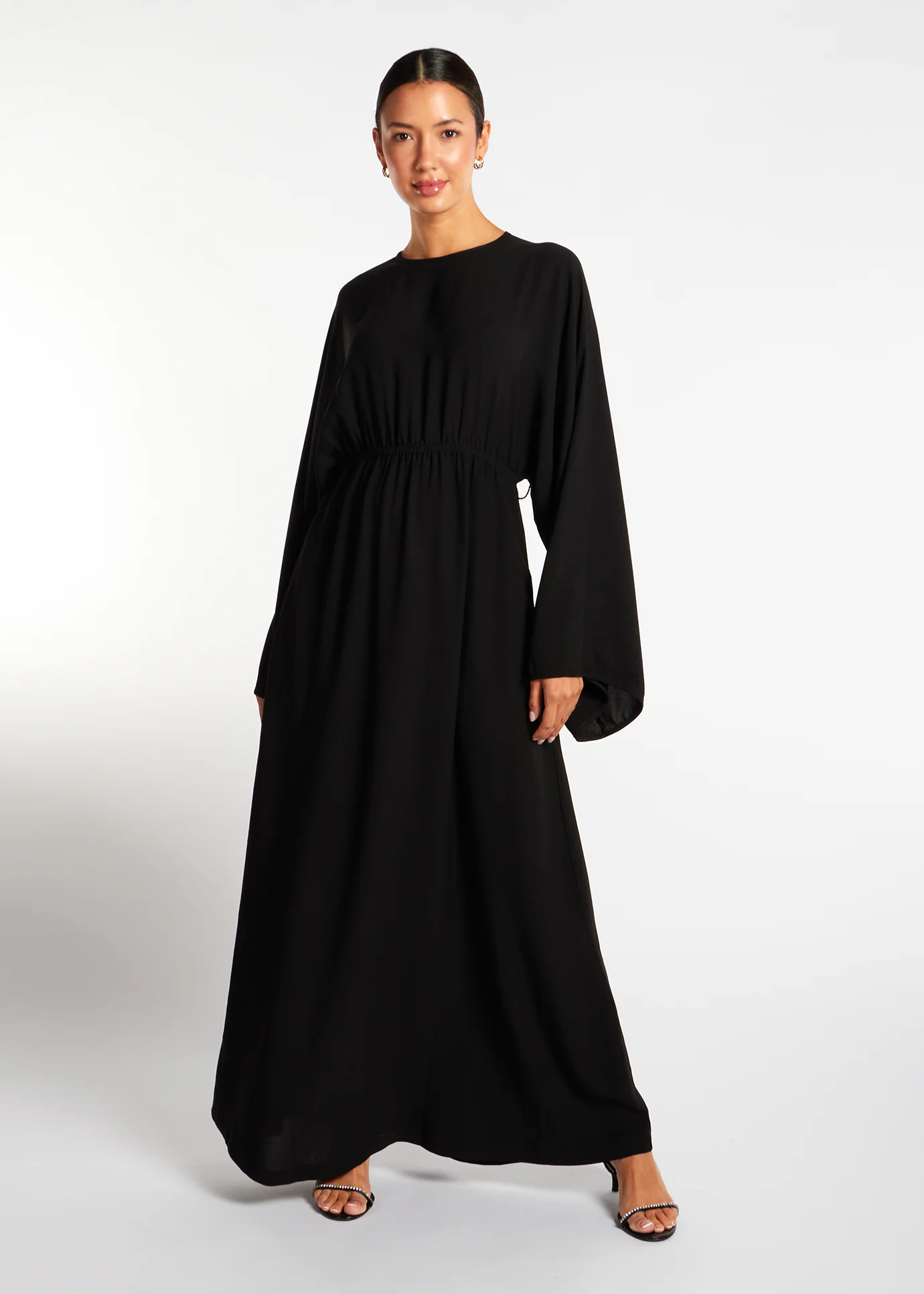 Loose Fit Abaya Black - Image 3