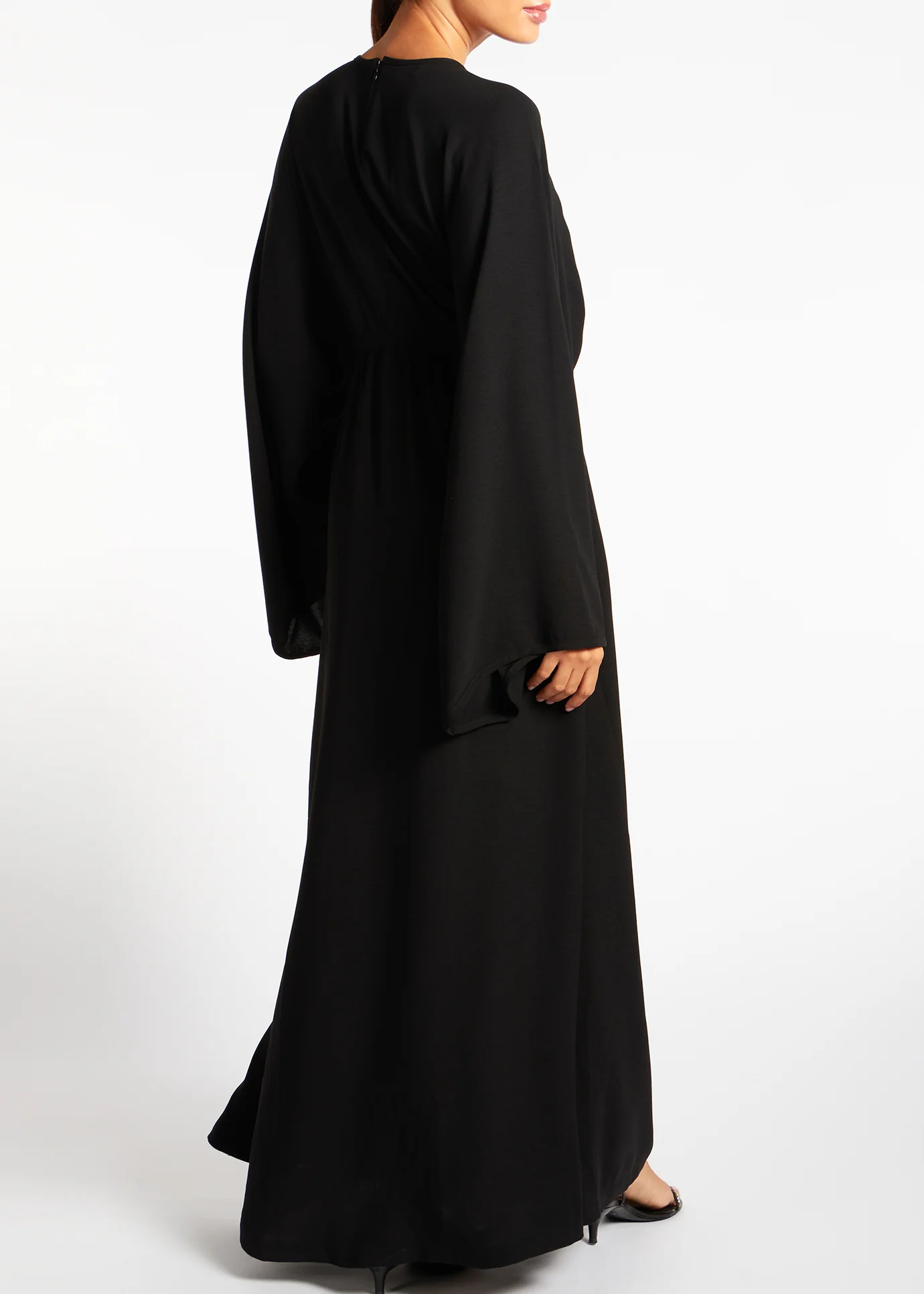 Loose Fit Abaya Black - Image 4