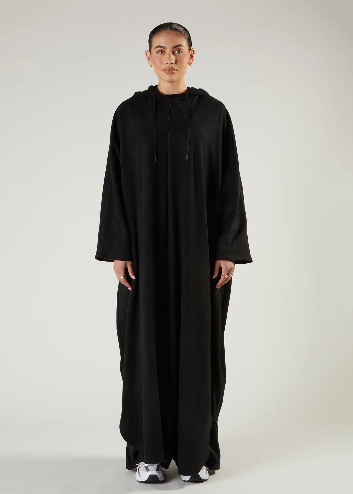 Loose Fit Hoody Abaya - Image 3
