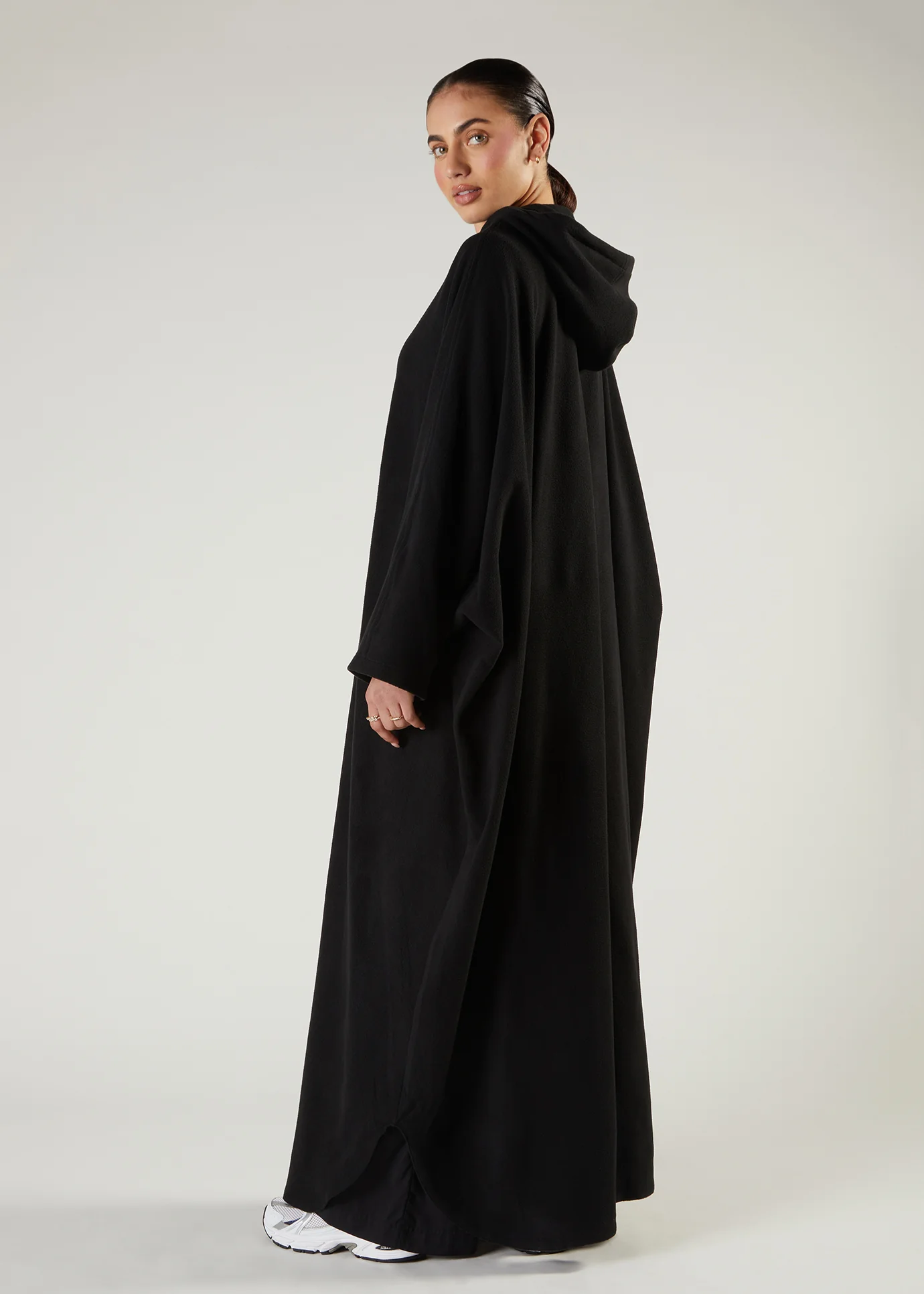 Loose Fit Hoody Abaya - Image 4