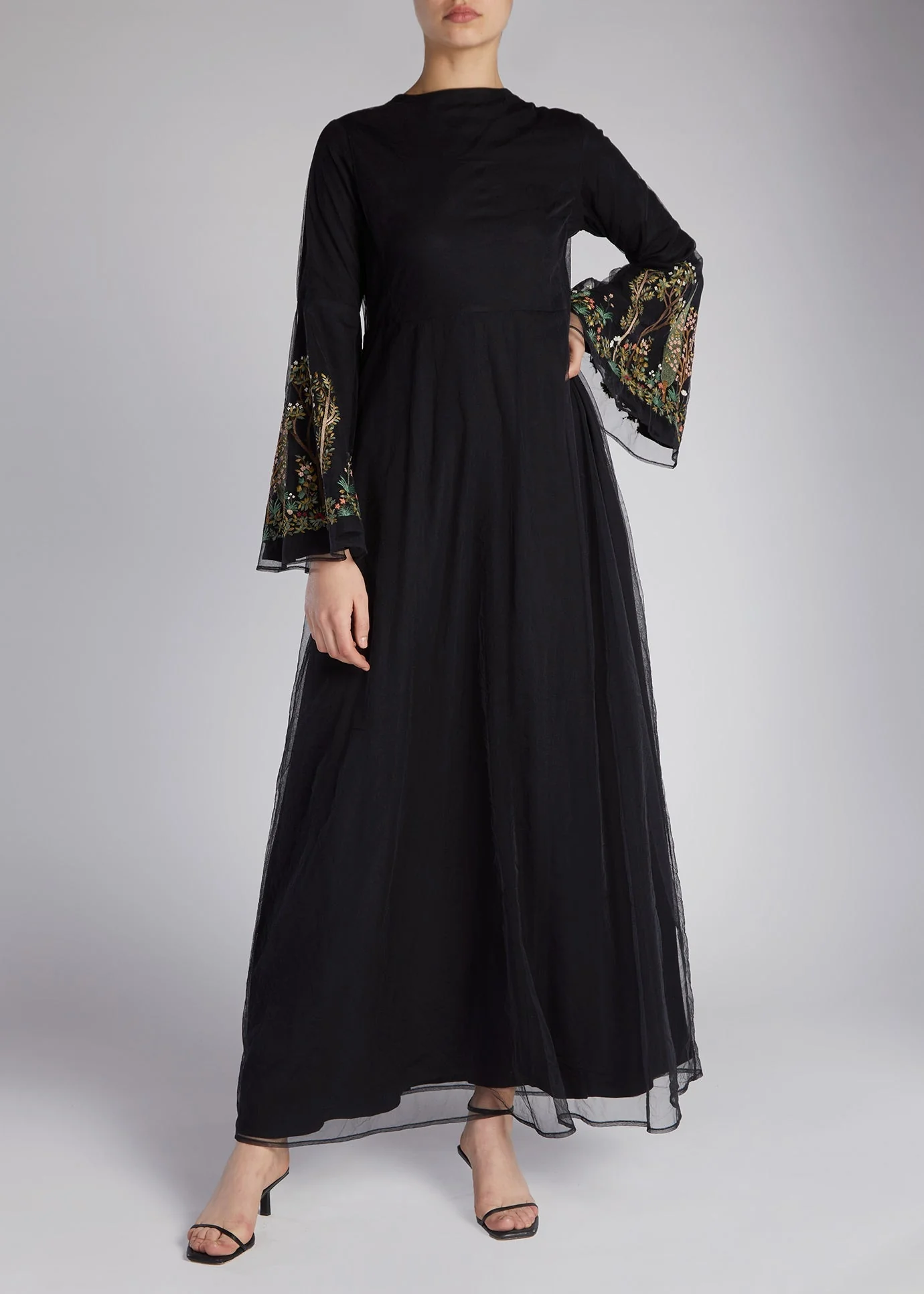 Miniature Garden Maxi Dress Black - Image 4
