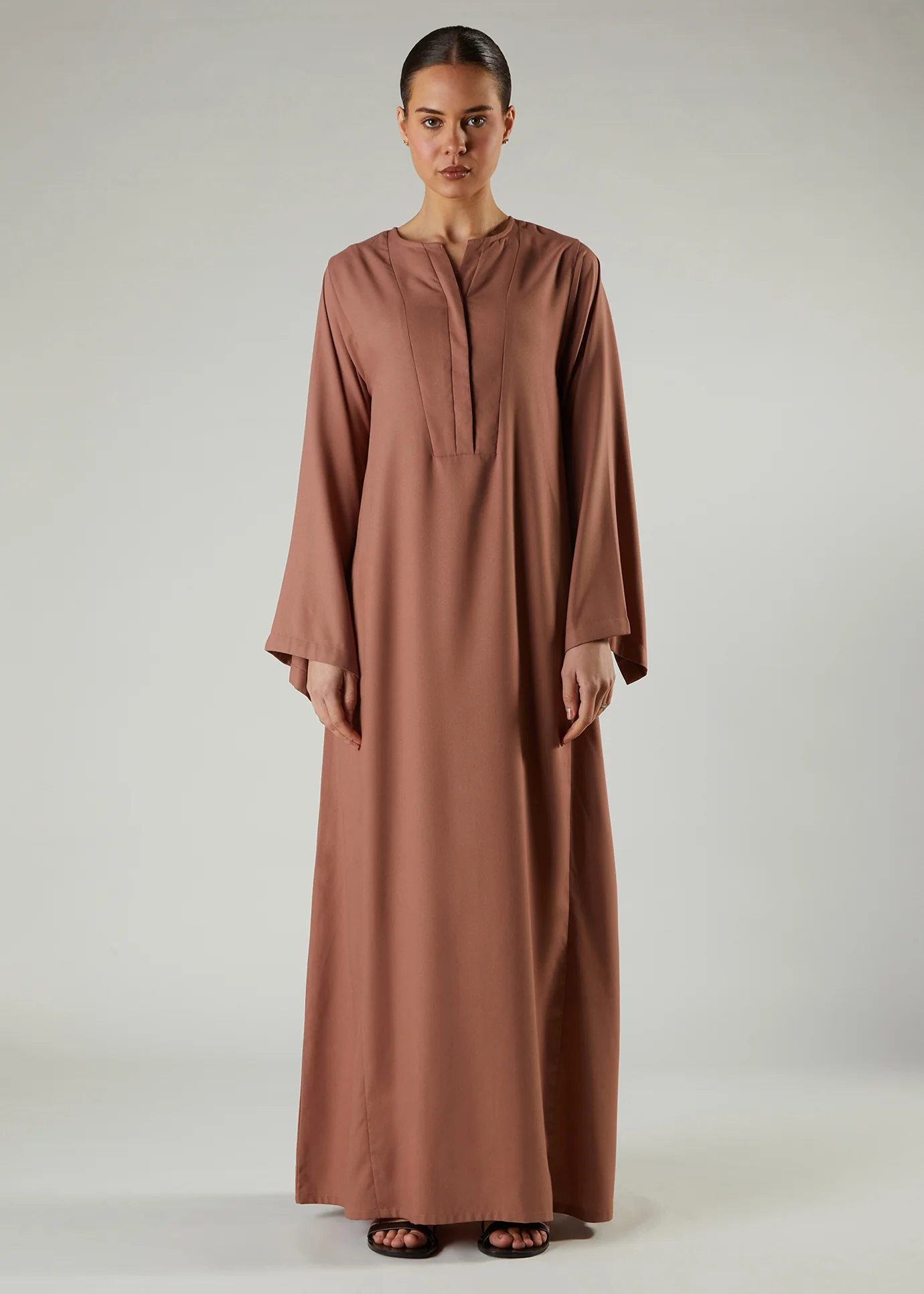 Mocha Panel Abaya - Image 3