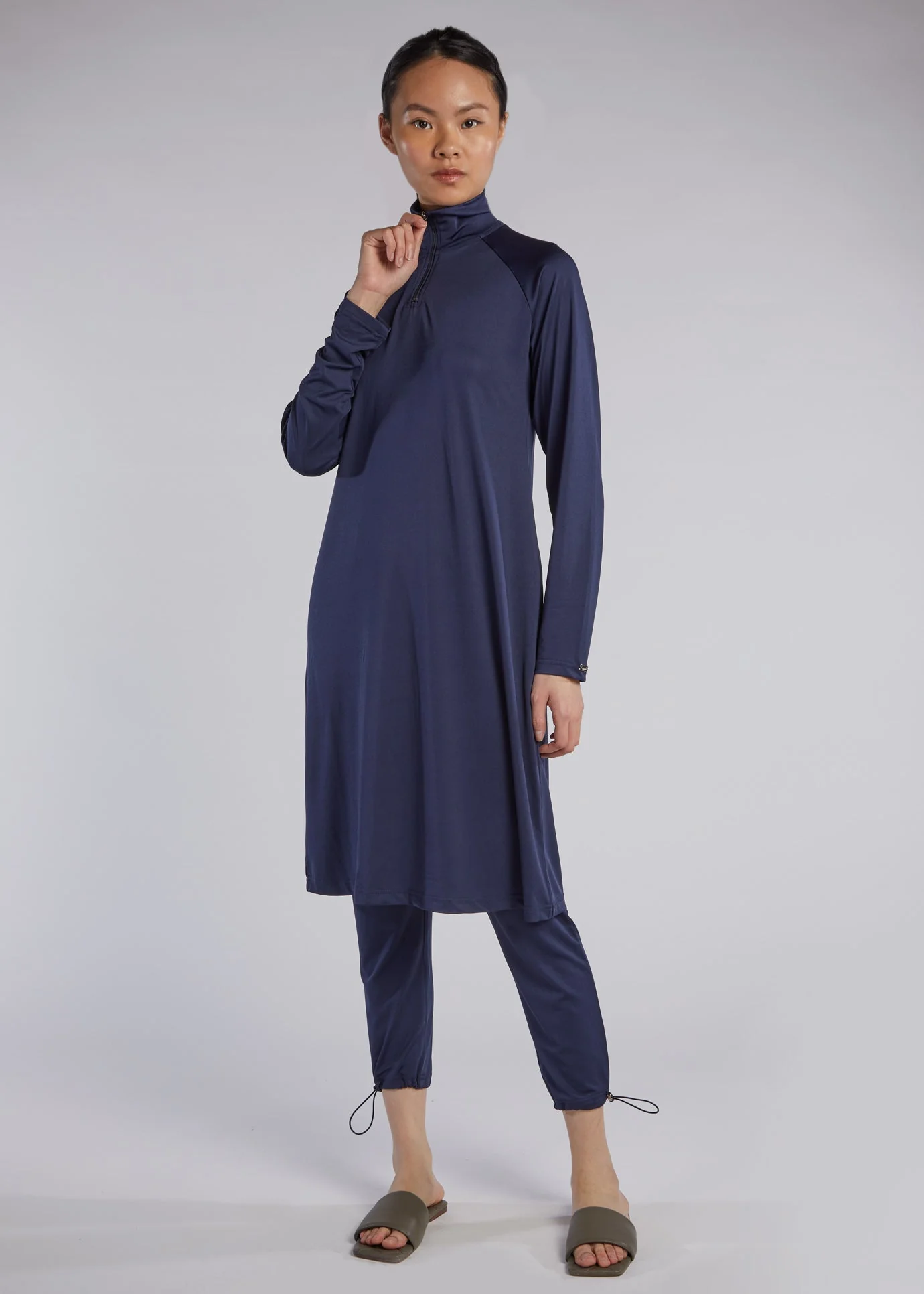 Modest Swimwear Top Short - Navy - Image 3