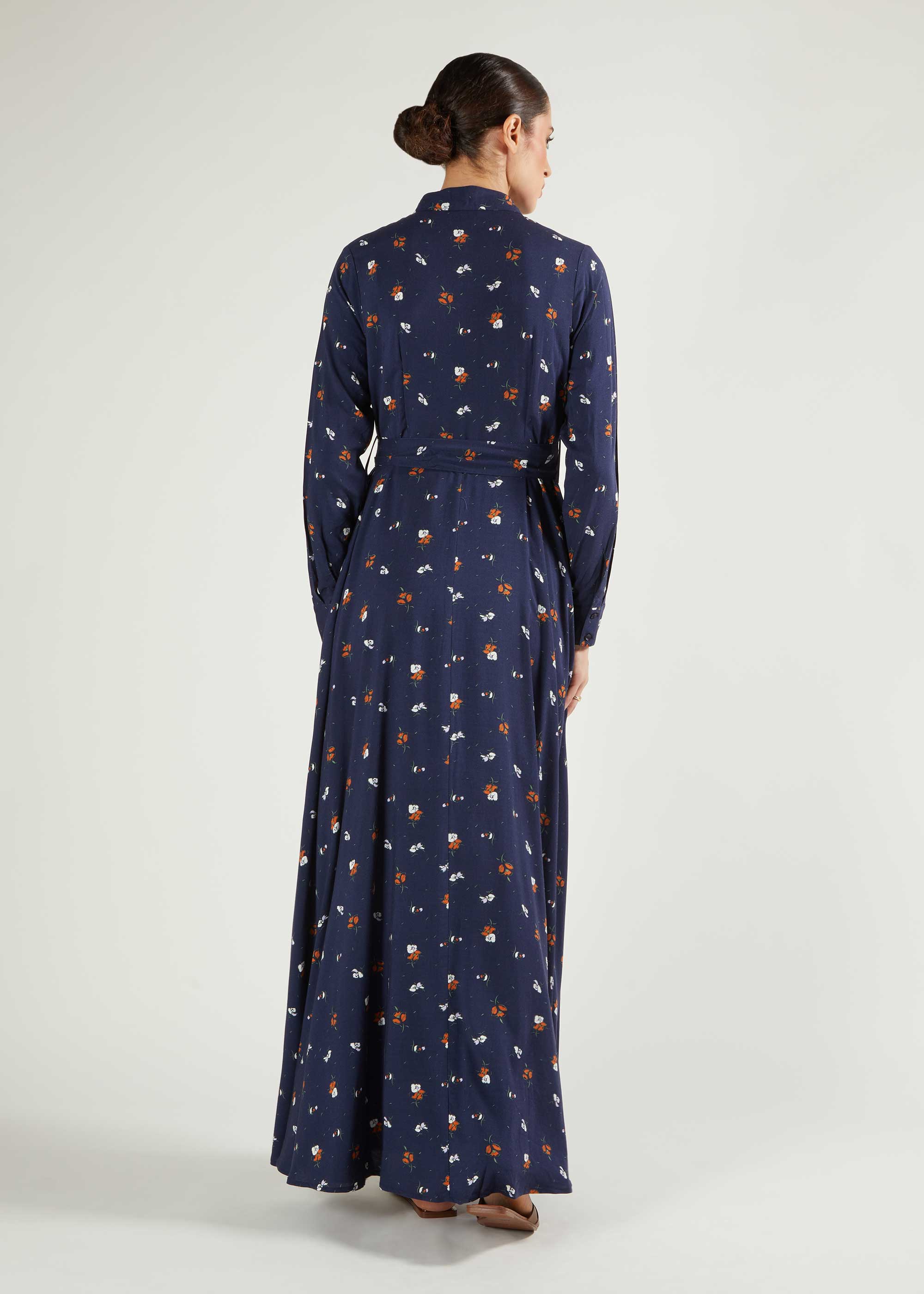 Navy Floral Maxi - Image 3