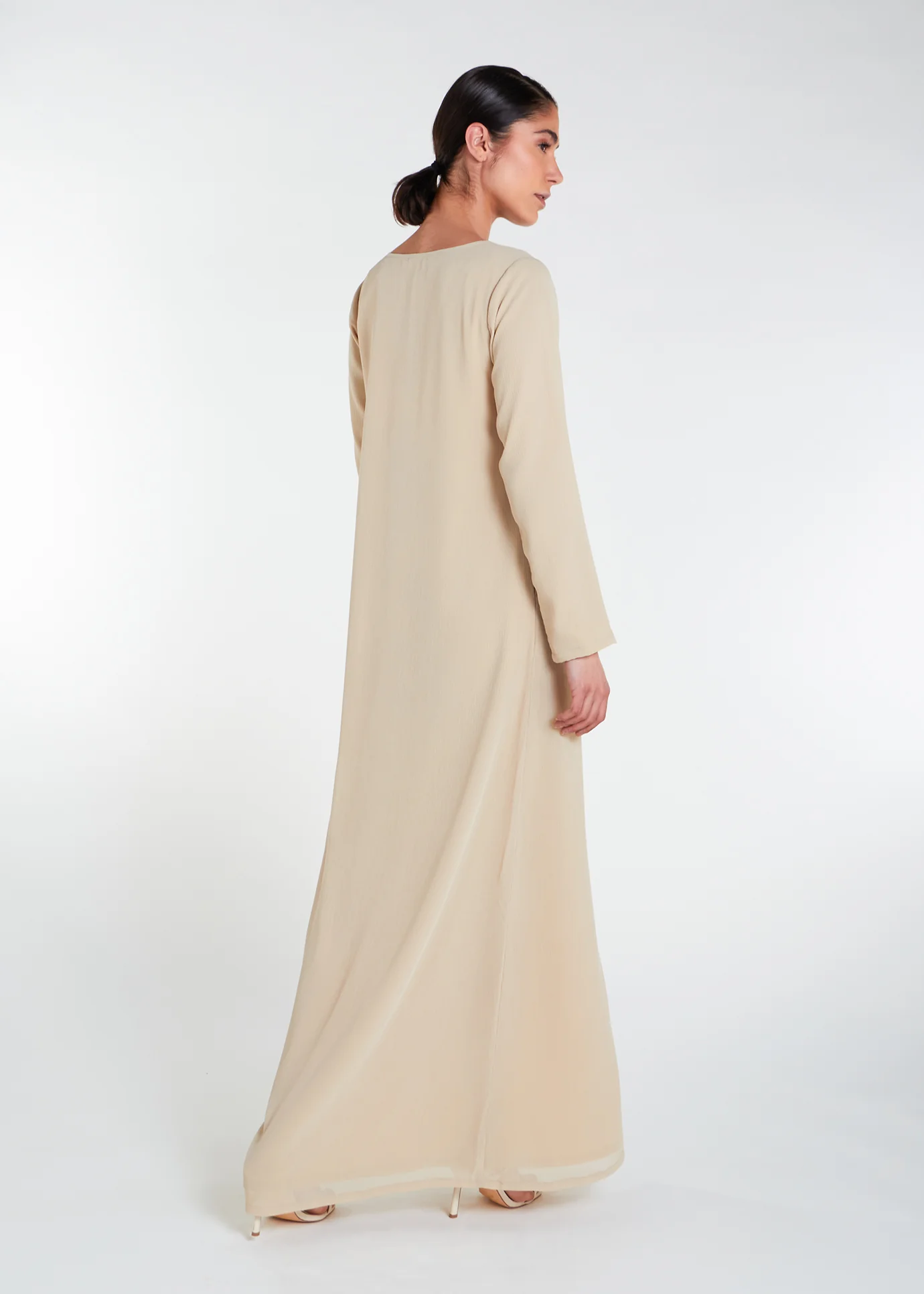 Off White Lined Slip - Image 3
