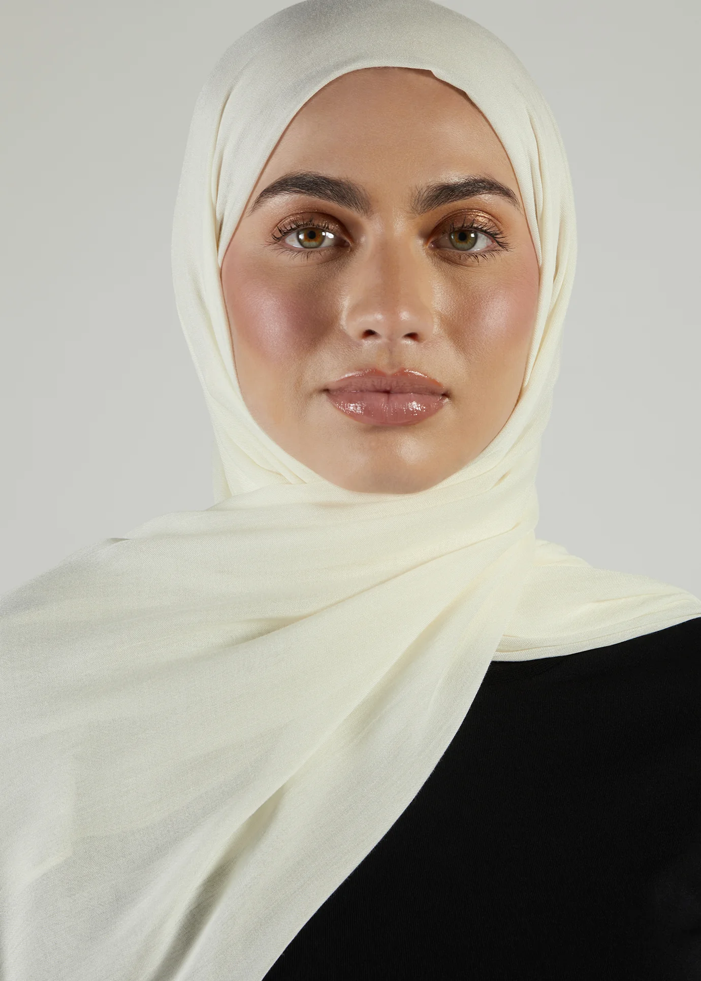 Premium Off White Modal Hijab - Image 4