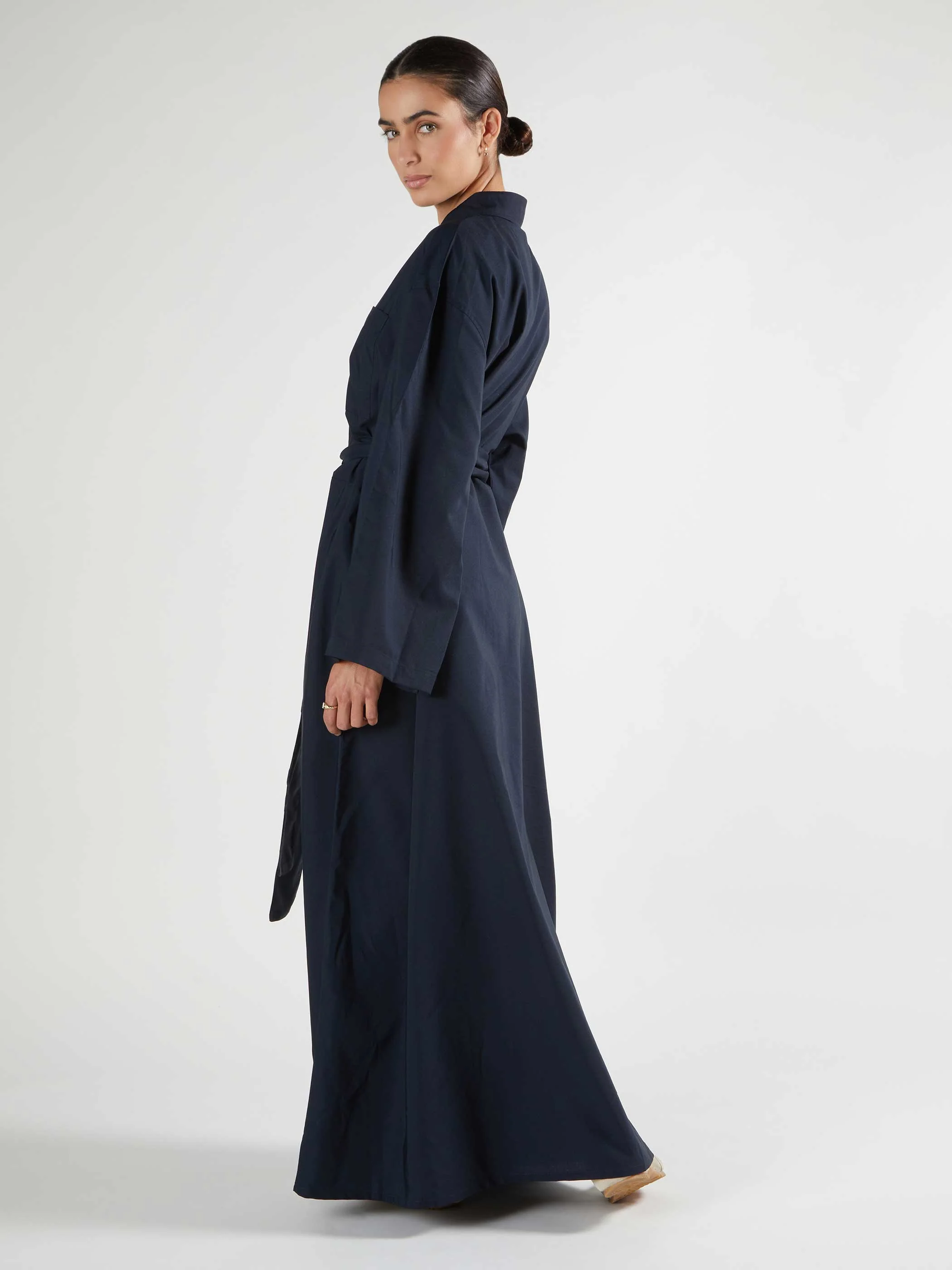 Oversized Shirted Maxi Navy - Image 2