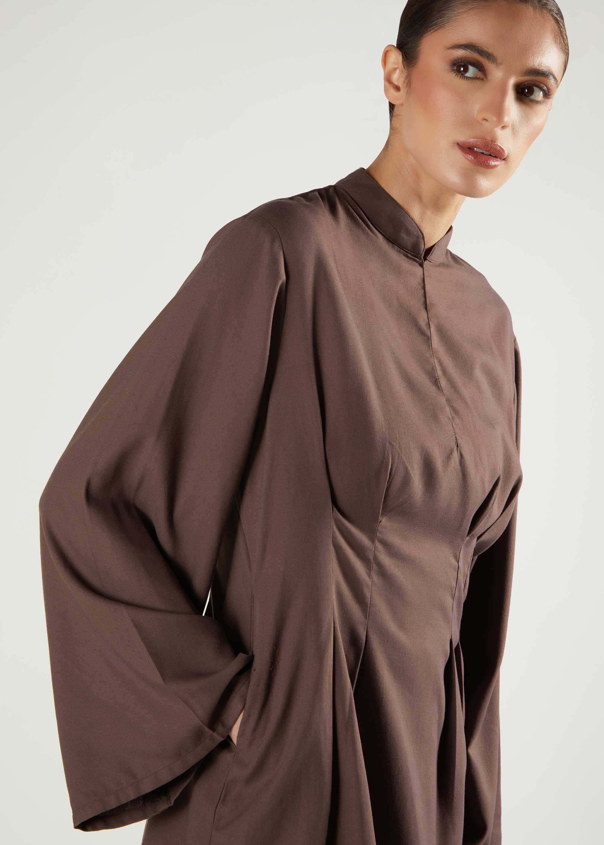 Peplum Top Taupe - Image 4