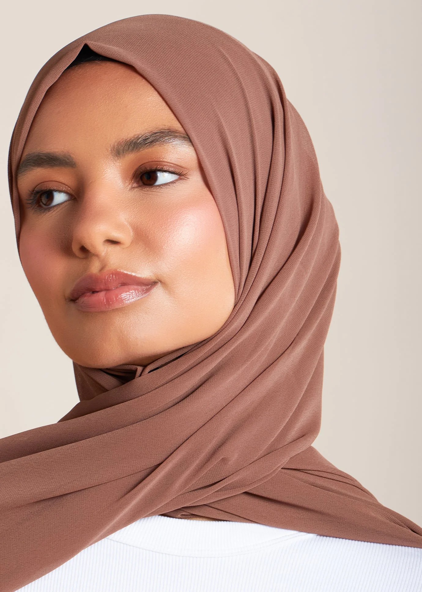 Pewter Crepe Hijab - Image 3