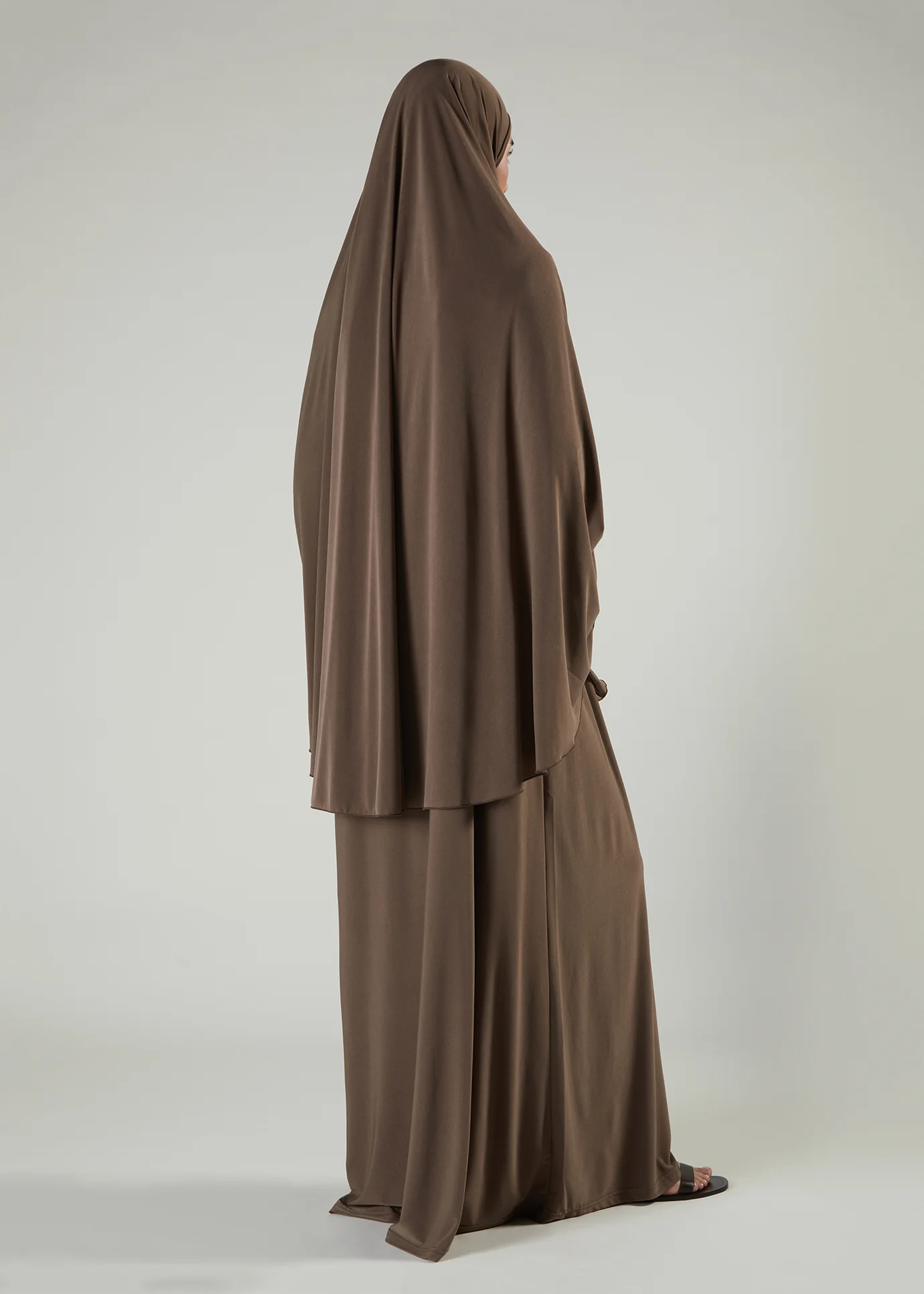 Prayer Abaya Set Chestnut - Image 4