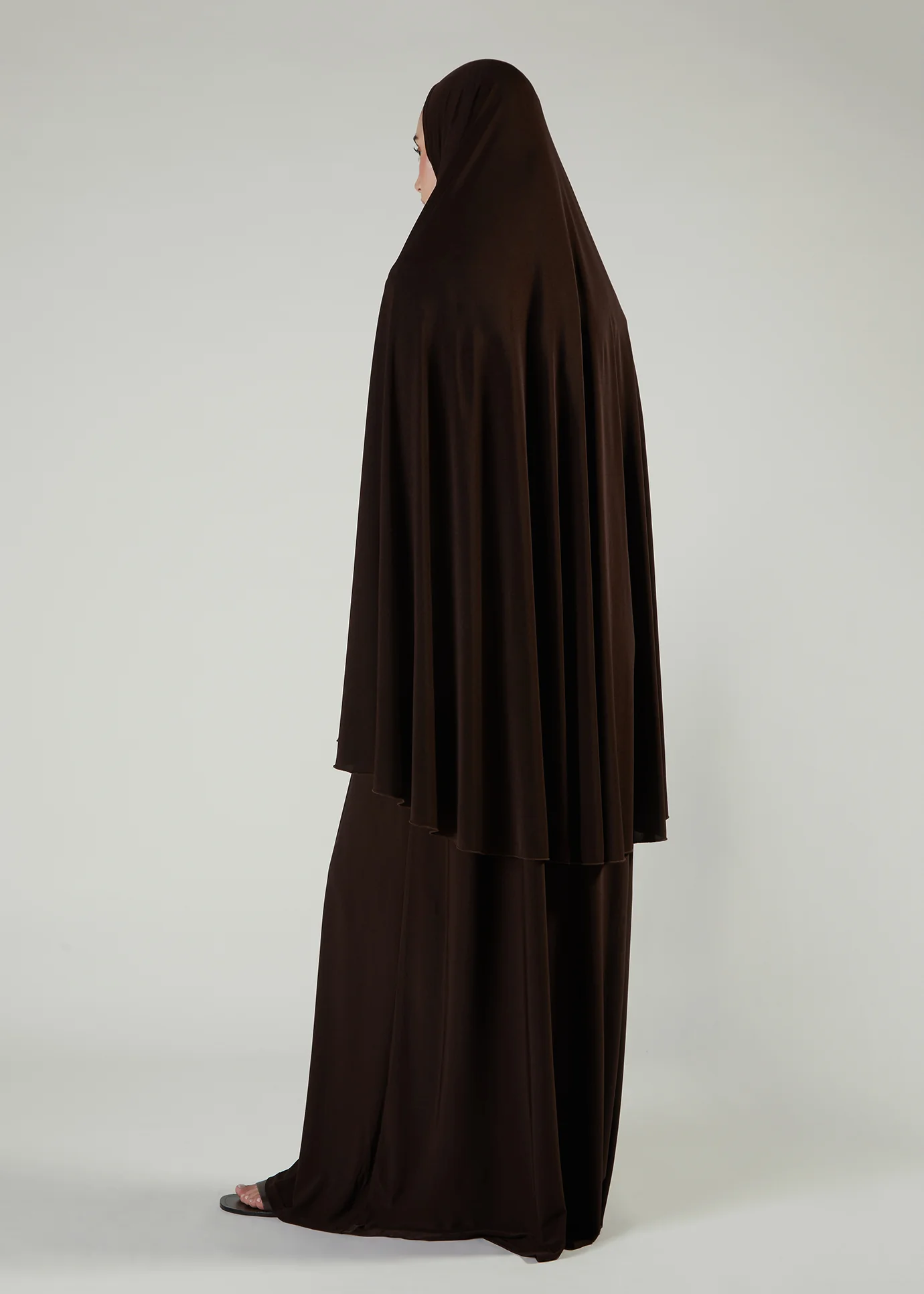 Prayer Abaya Set Chocolate - Image 4