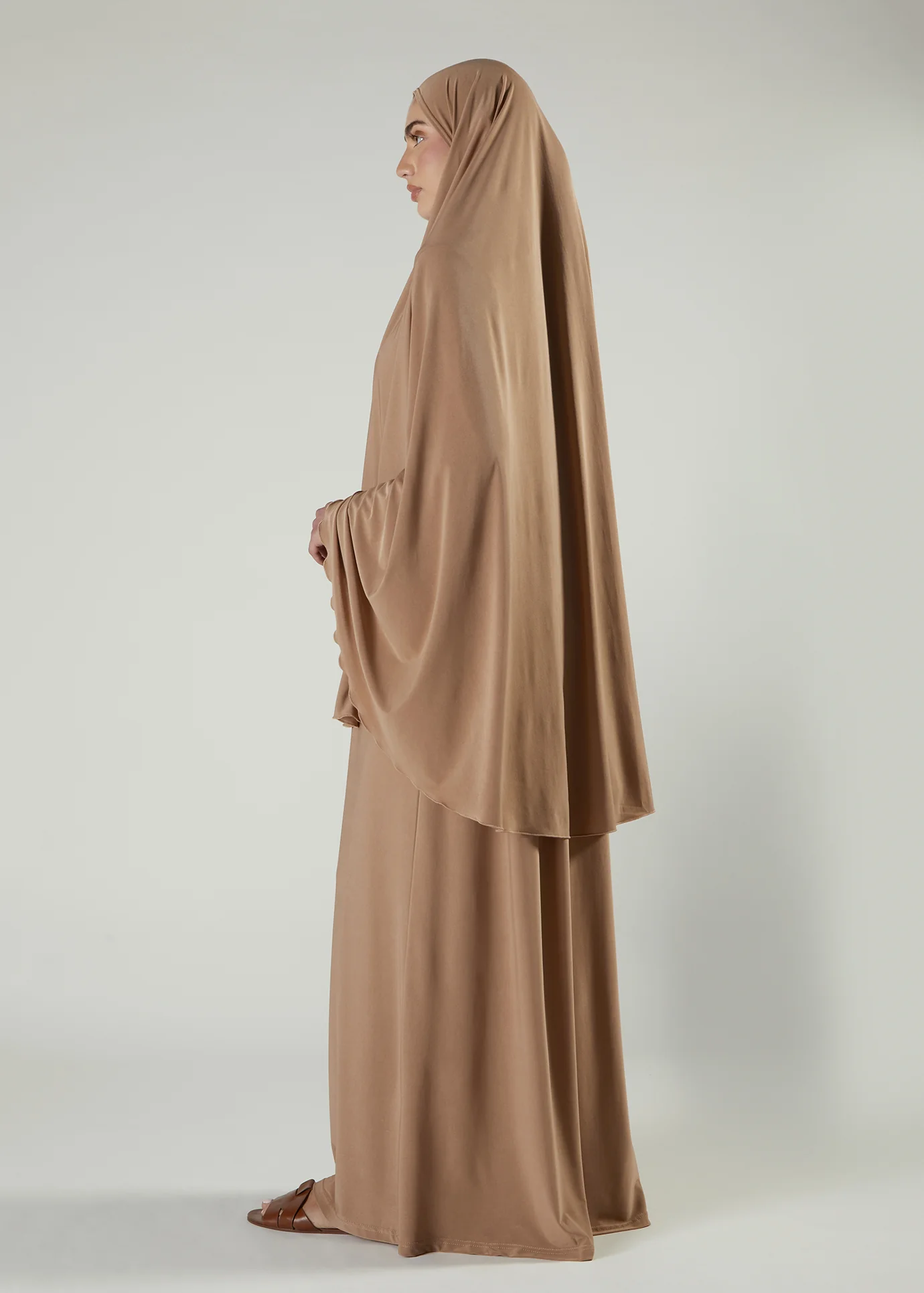 Prayer Abaya Set Wheat - Image 3