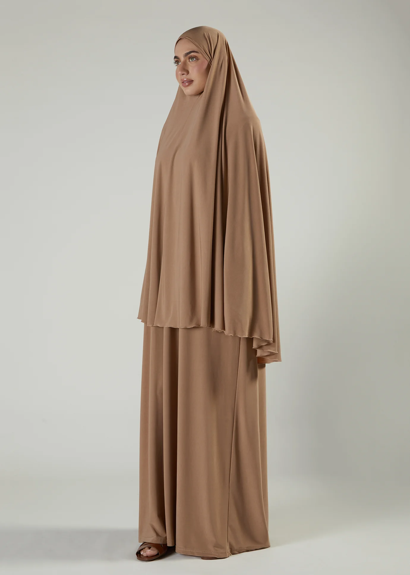 Prayer Abaya Set Wheat - Image 4