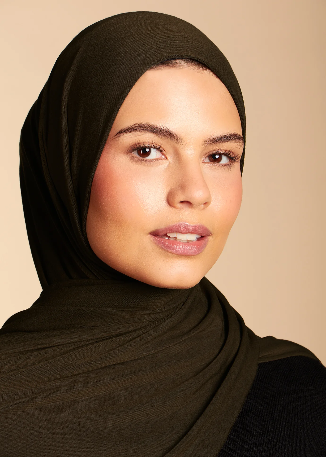 Premium Jersey Hijab Army Green - Image 3