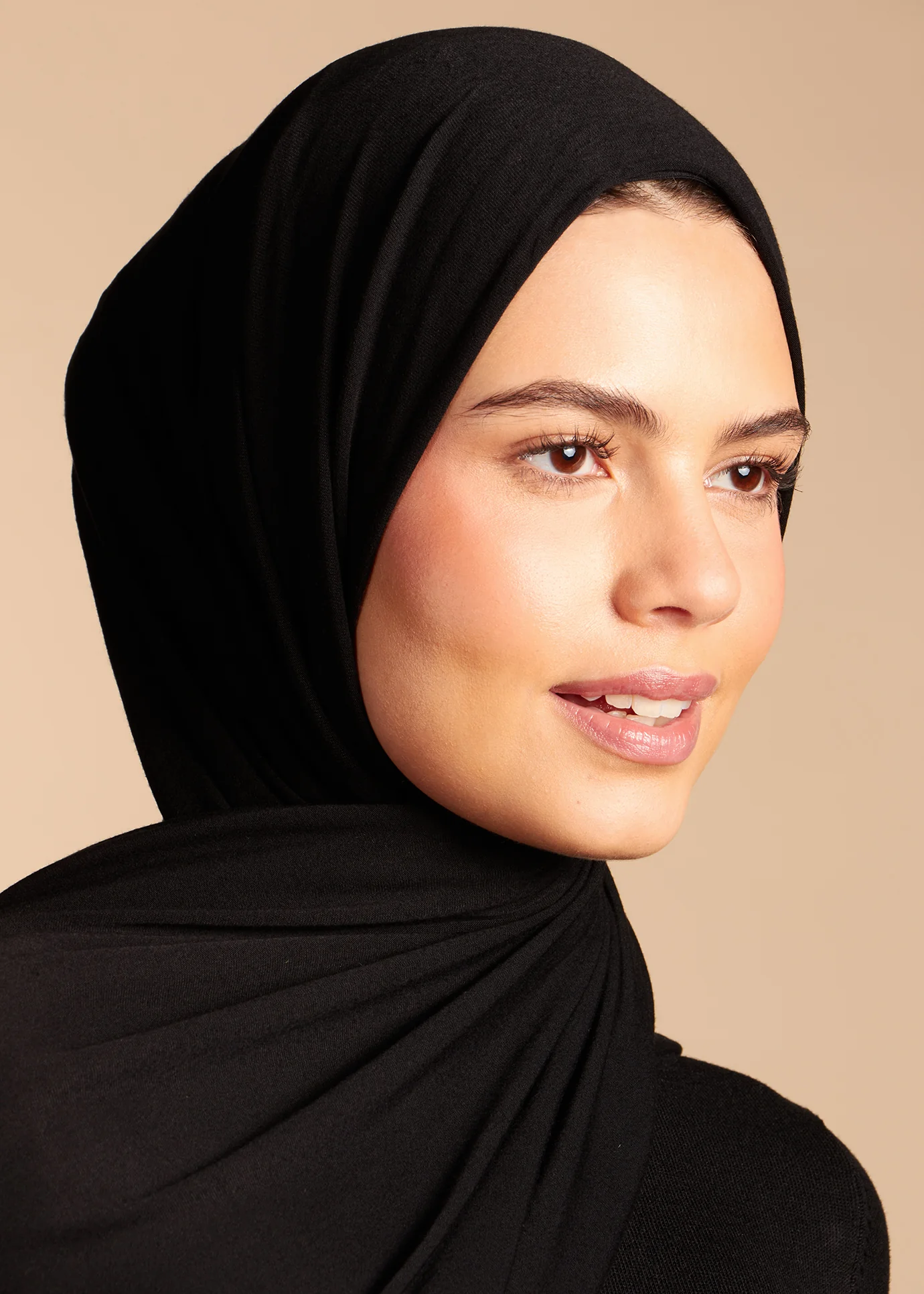 Premium Jersey Hijab Black - Image 5