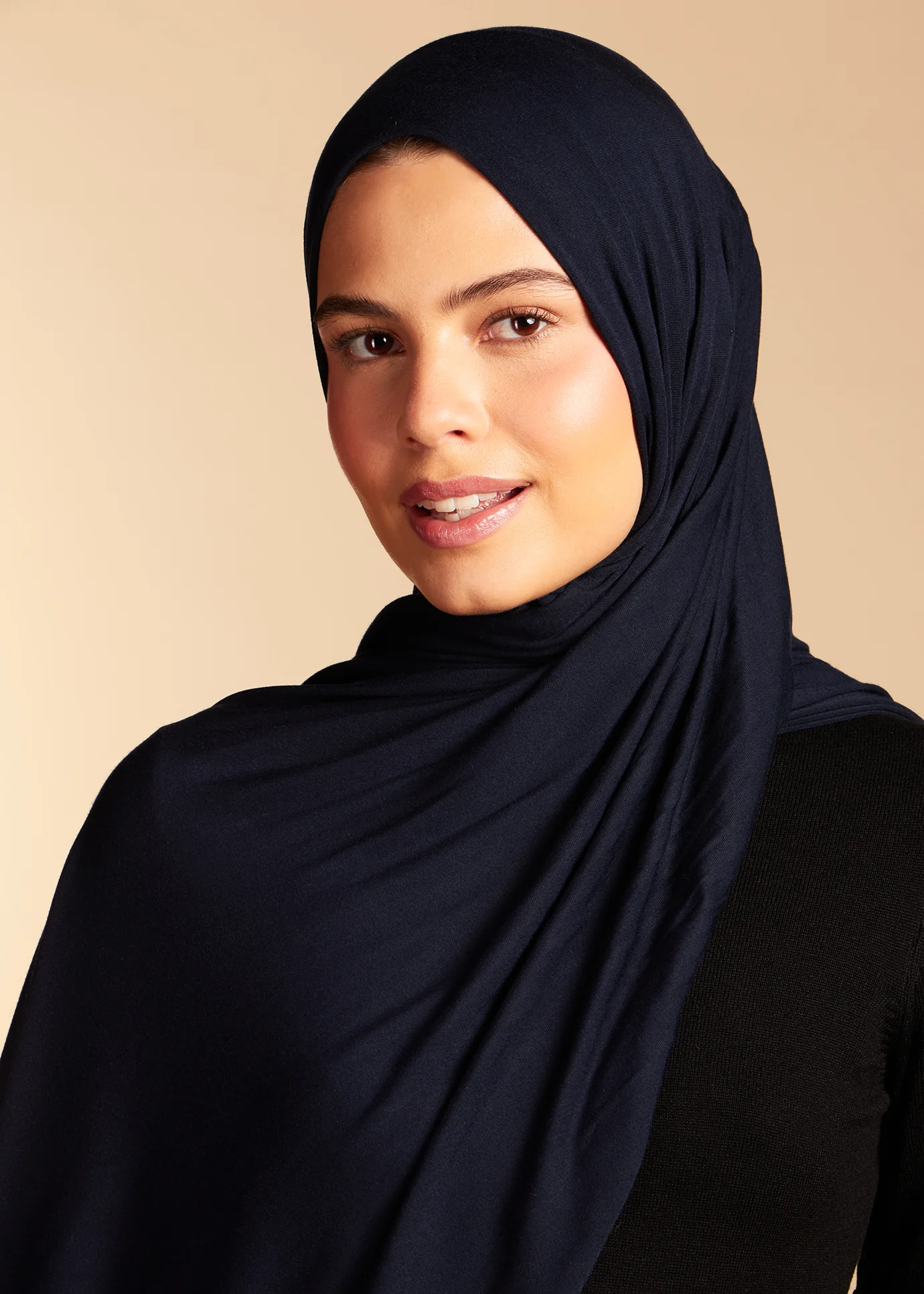 Premium Jersey Hijab Navy - Image 5
