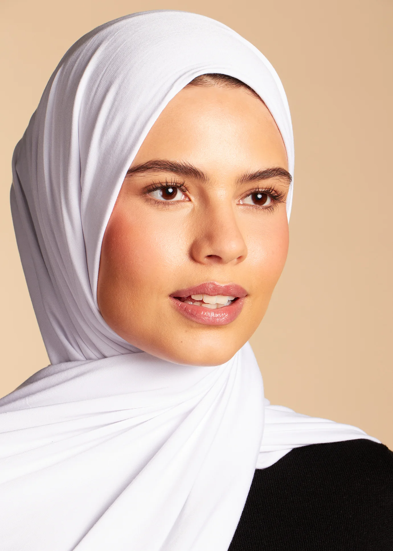 Premium Jersey Hijab White - Image 3