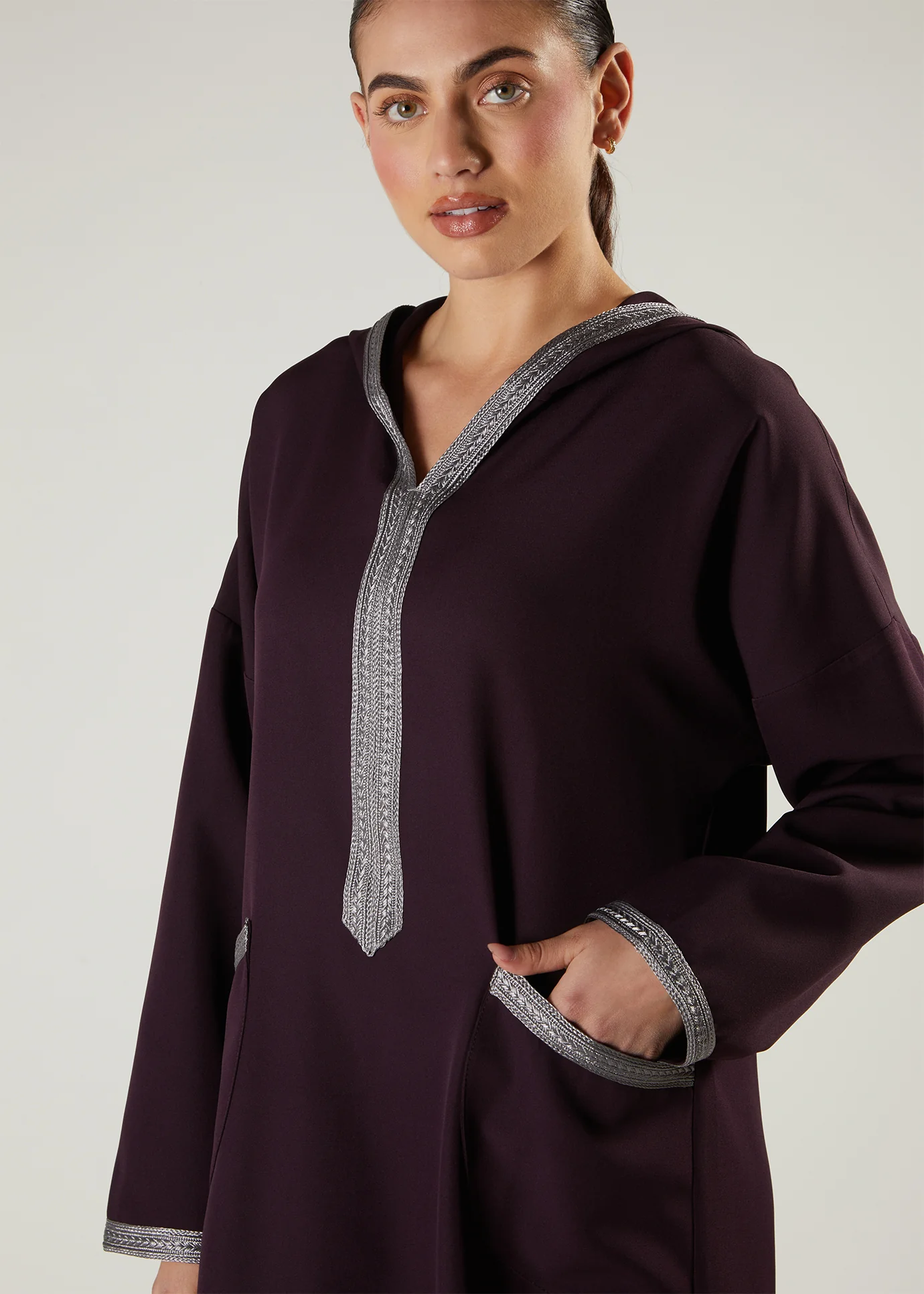 Royal Plum Jalabiya - Image 2
