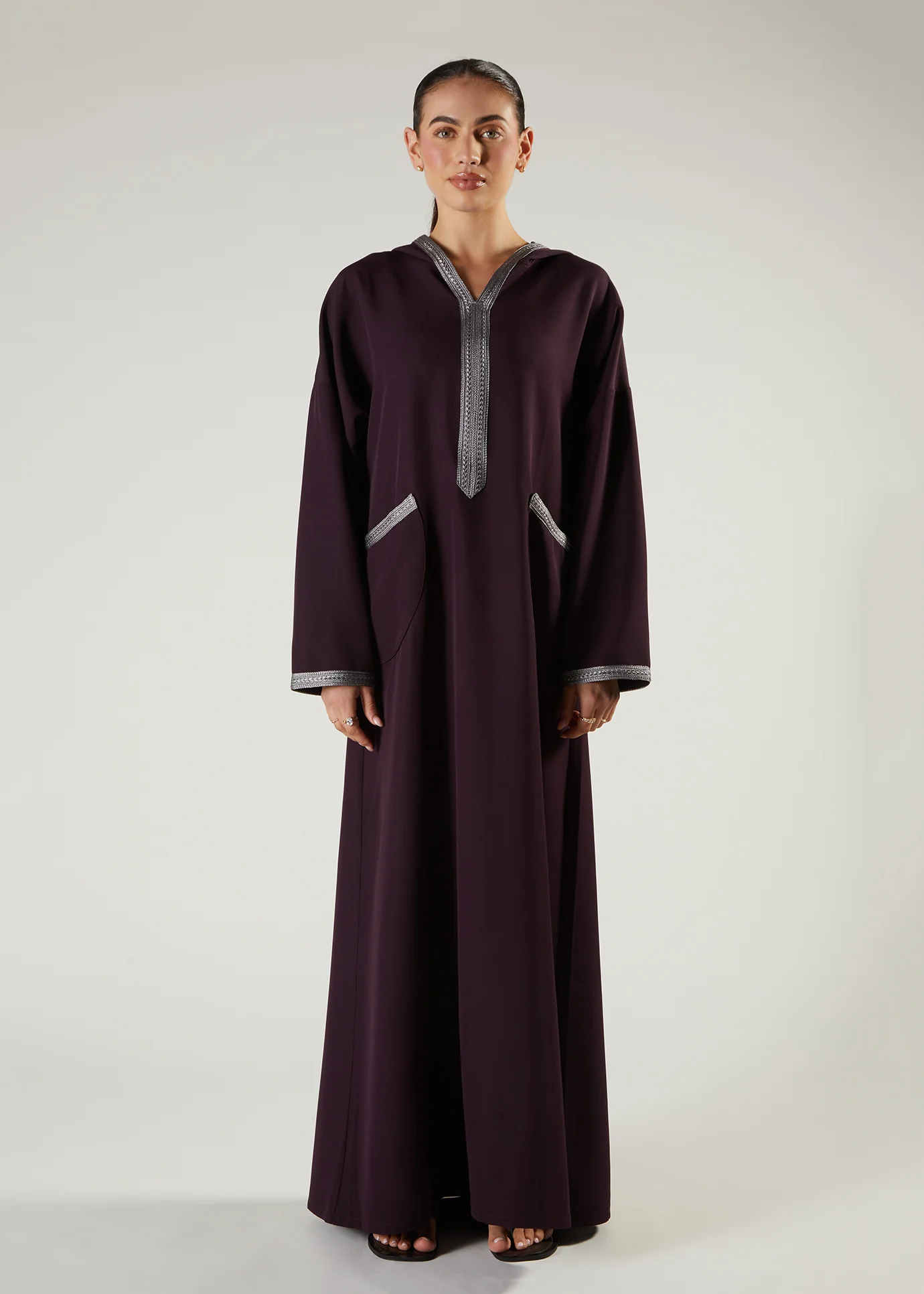Royal Plum Jalabiya - Image 3