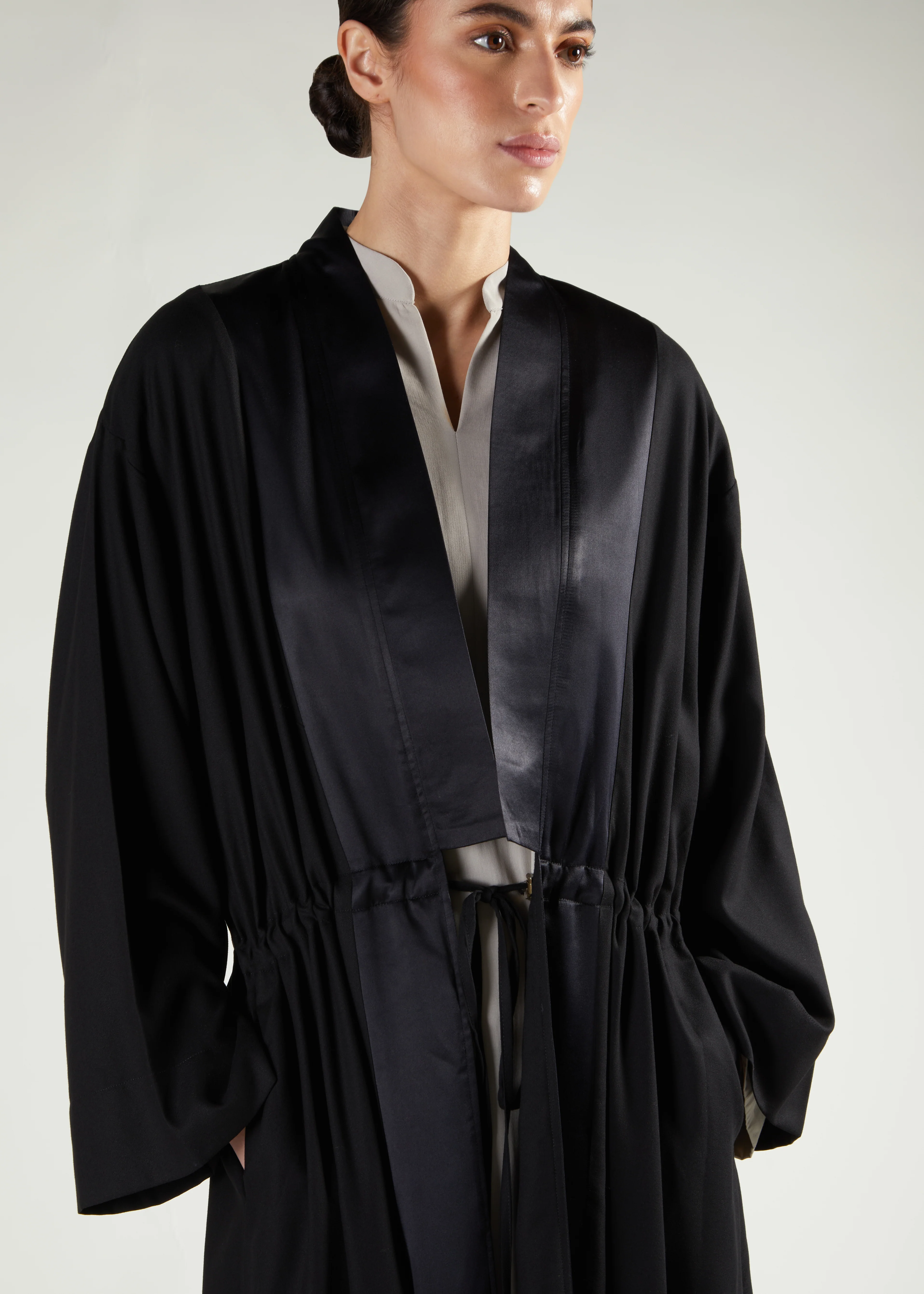 Satin Panel Kimono - Image 2