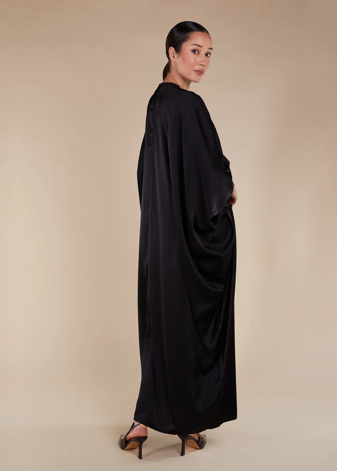 Self Print Kaftan Black - Image 3