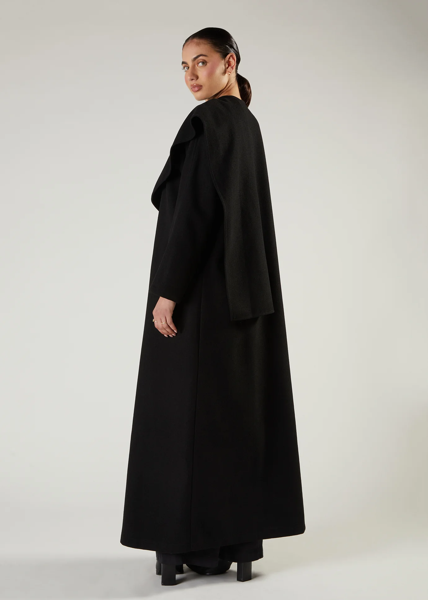 Shawl Wrap Cover Up Black - Image 3