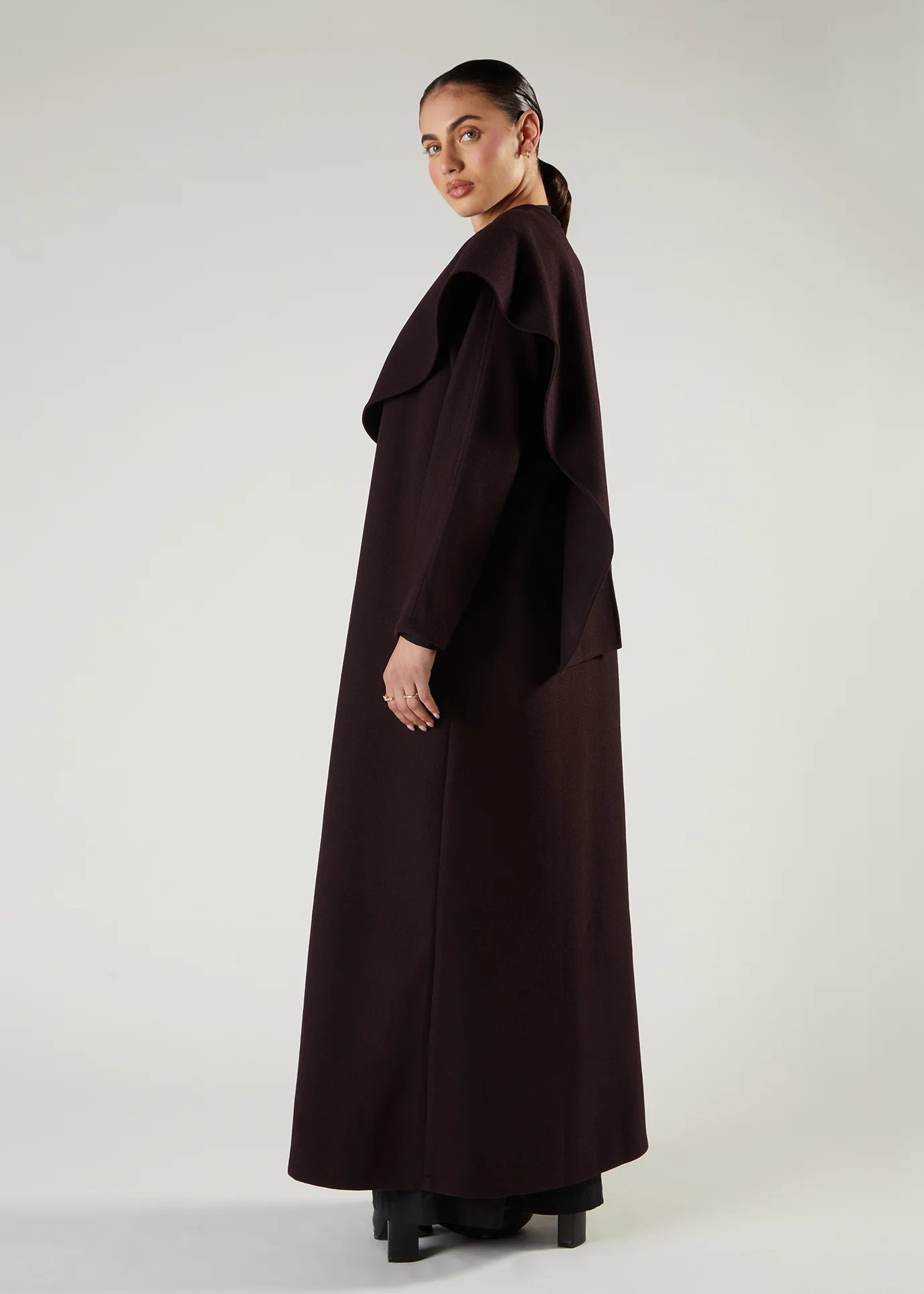 Shawl Wrap Cover Up Plum - Image 3