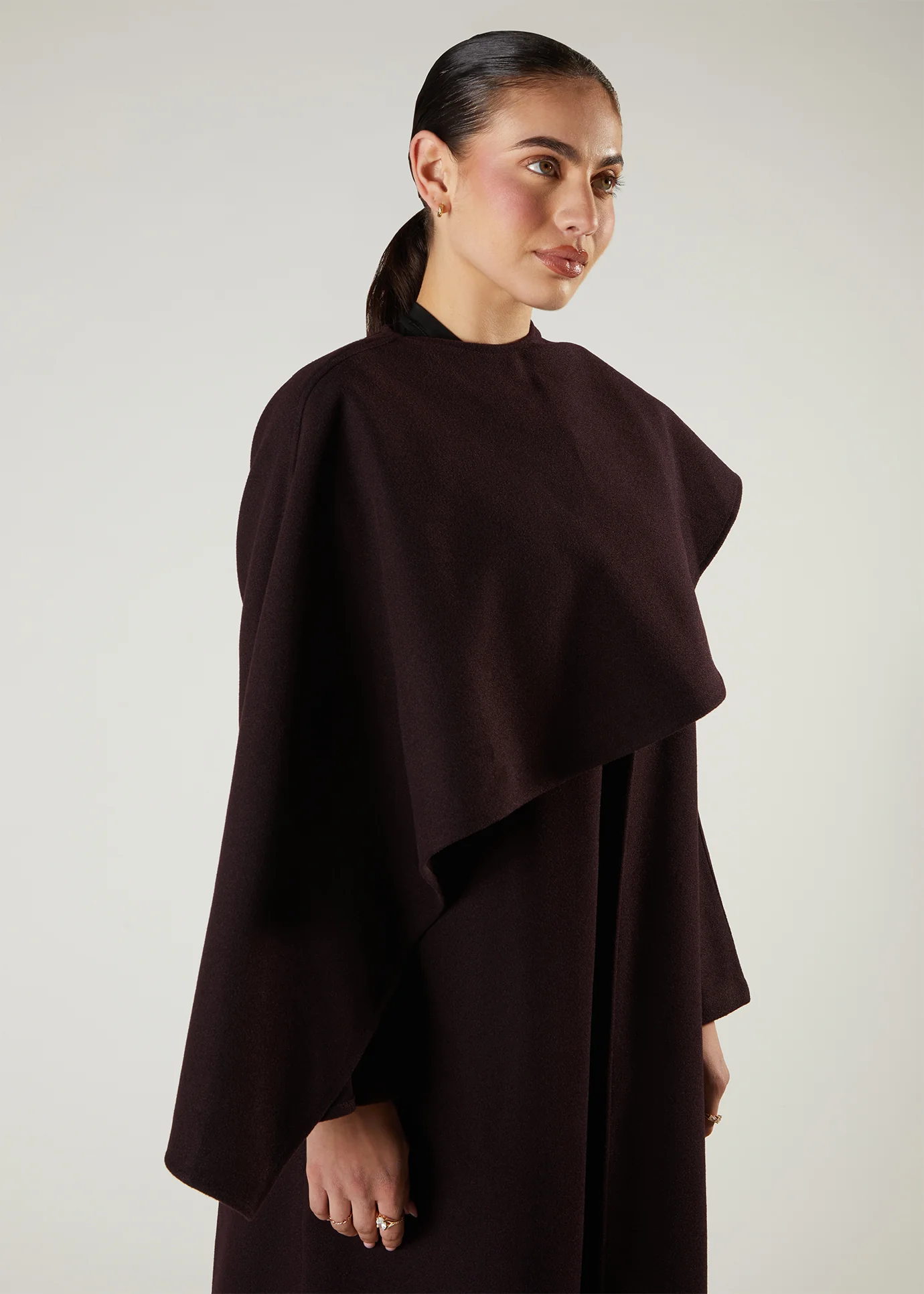 Shawl Wrap Cover Up Plum - Image 4
