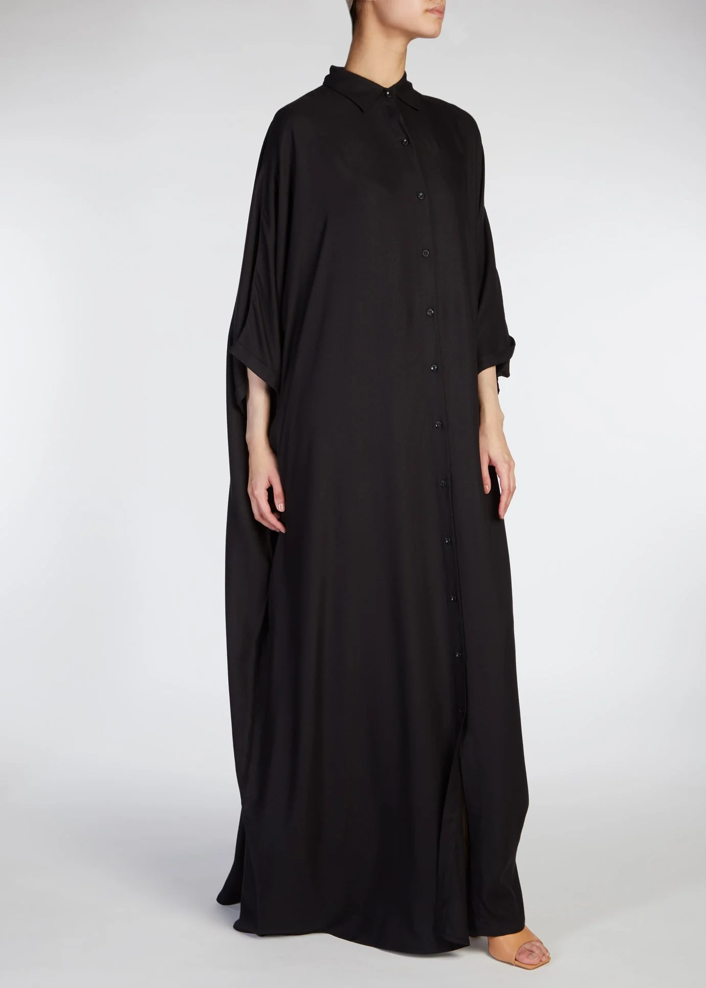 Shirted Kaftan Black - Image 3