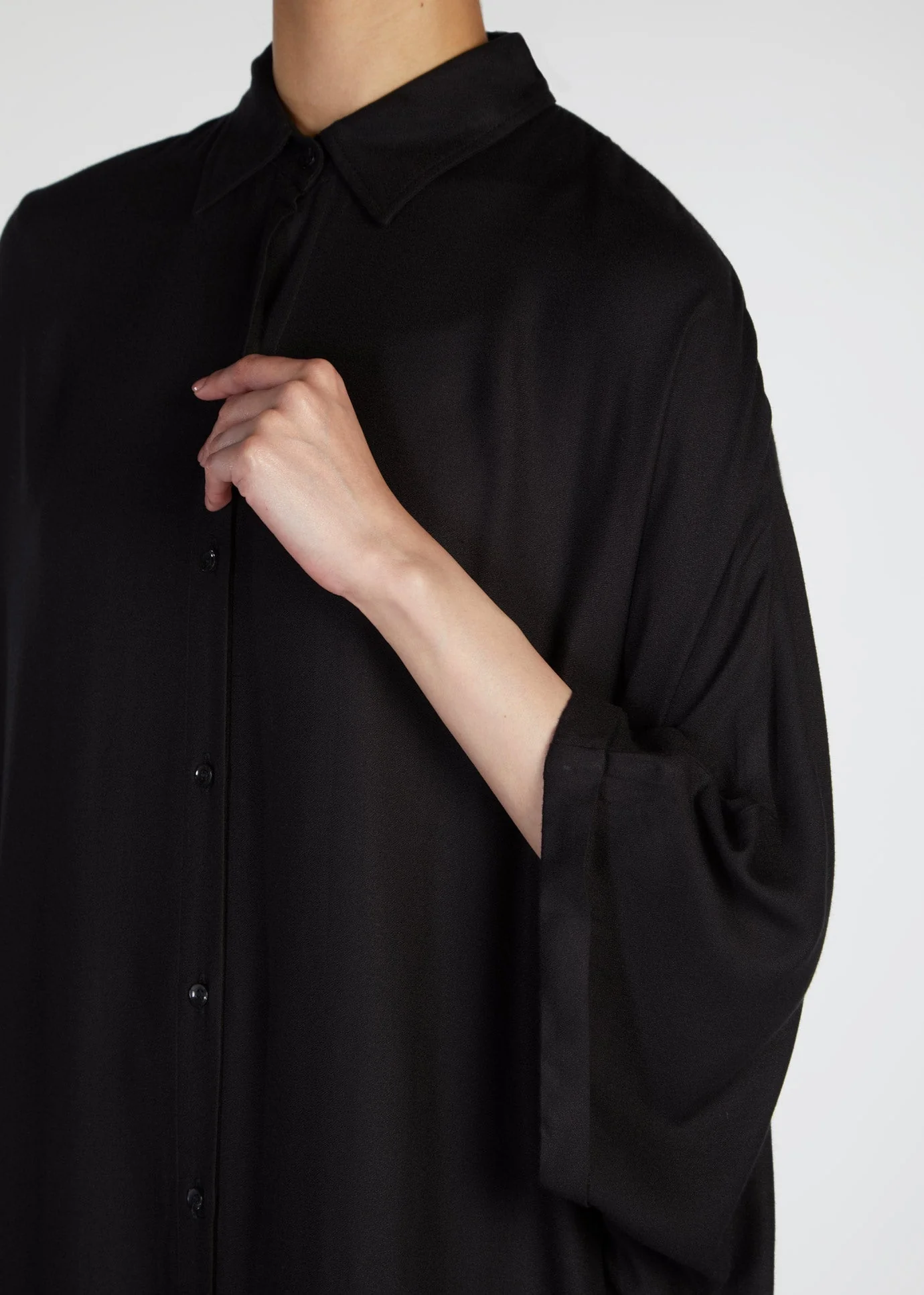 Shirted Kaftan Black - Image 6