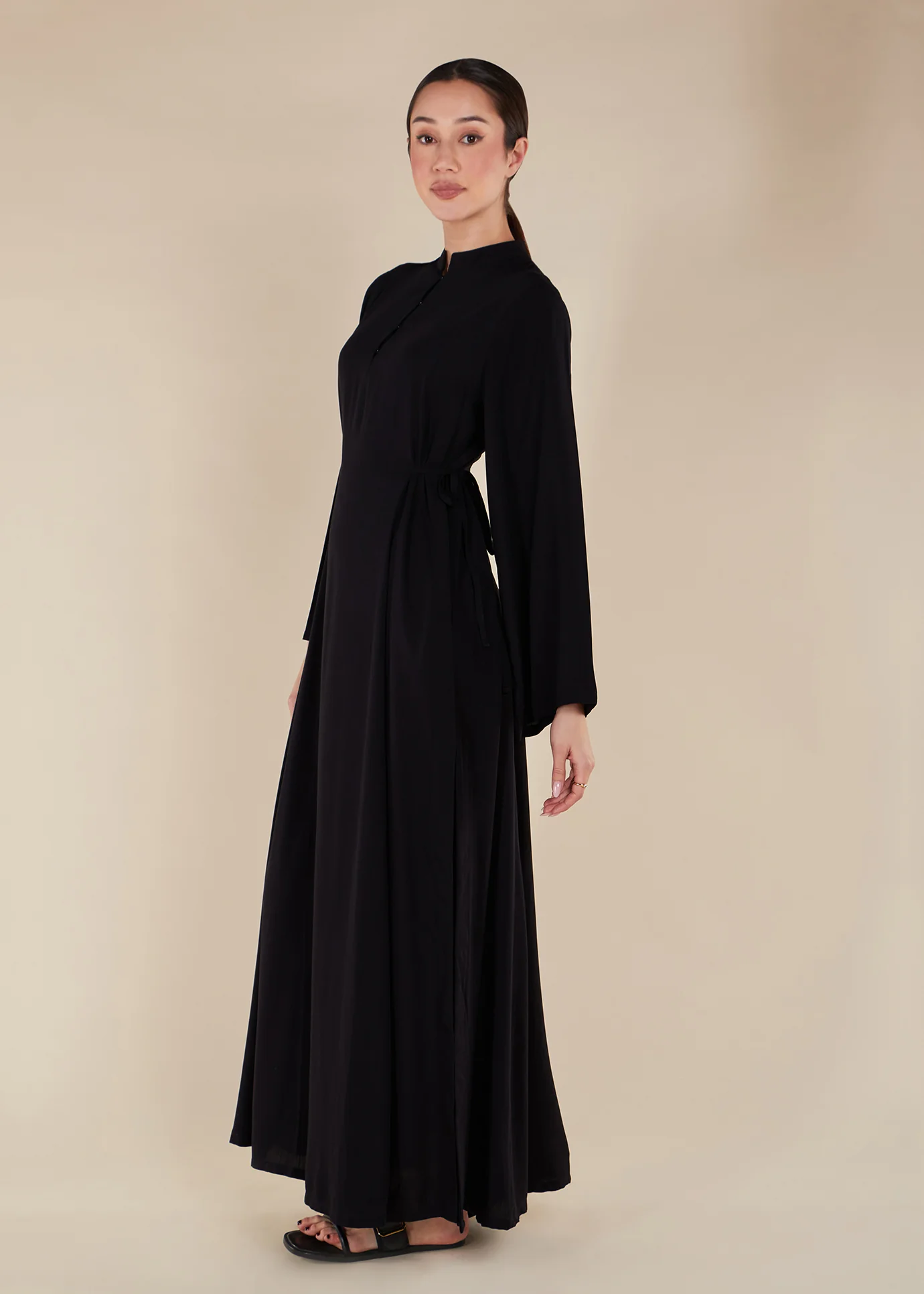 Side Tie Maxi Black - Image 4