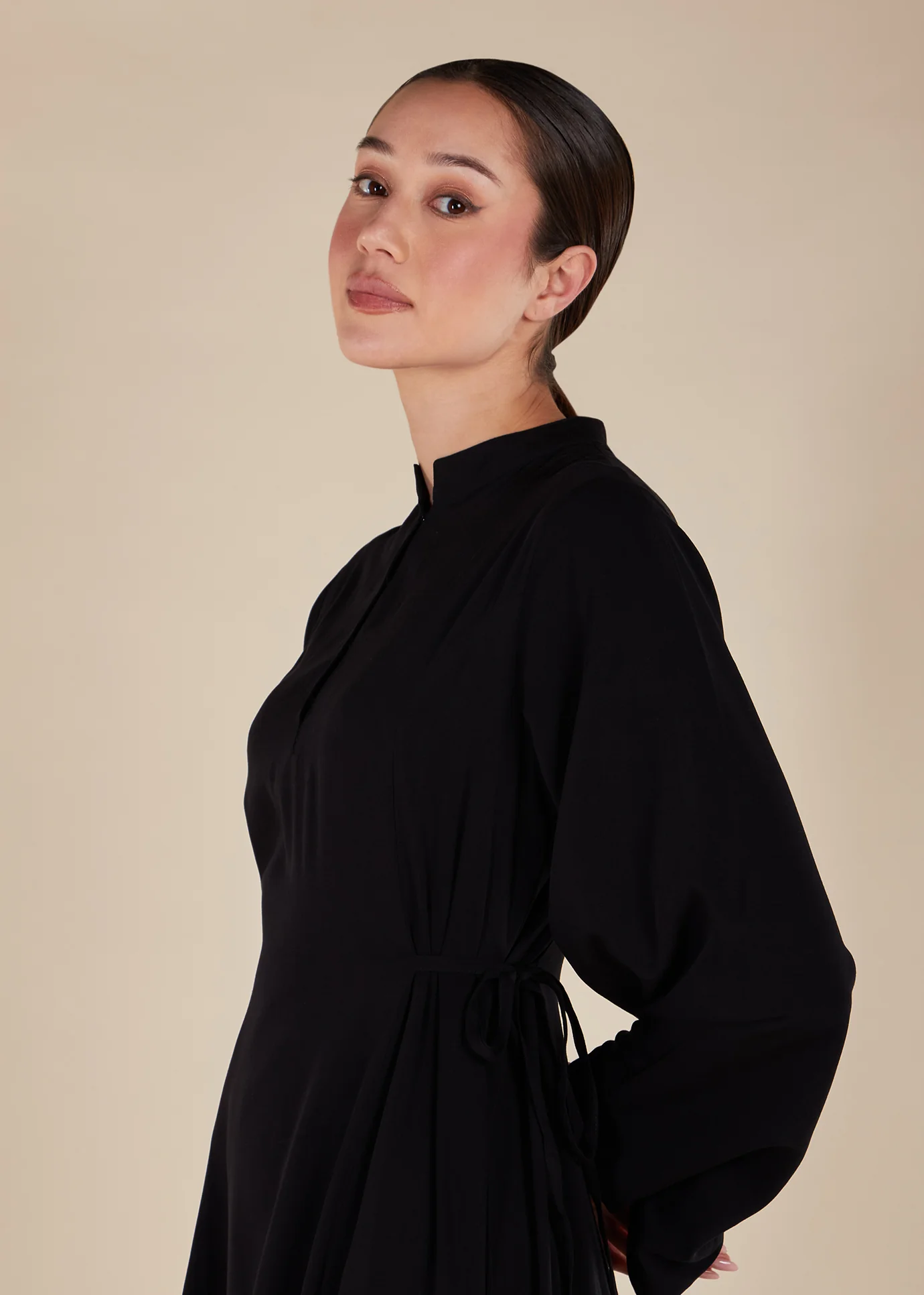 Side Tie Maxi Black - Image 6
