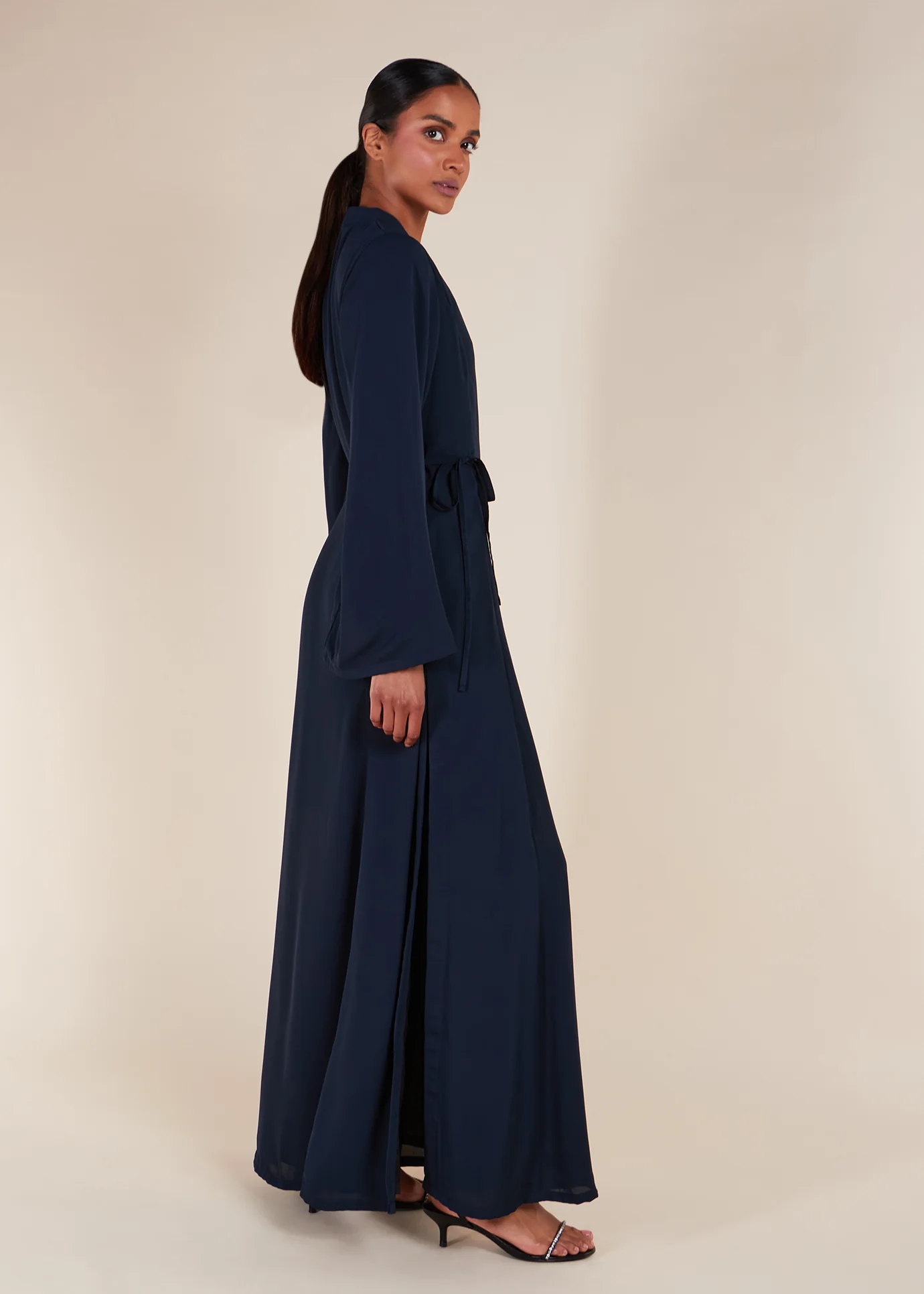 Side Tie Maxi Navy - Image 5