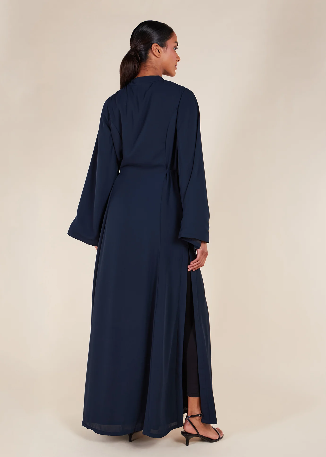 Side Tie Maxi Navy - Image 6