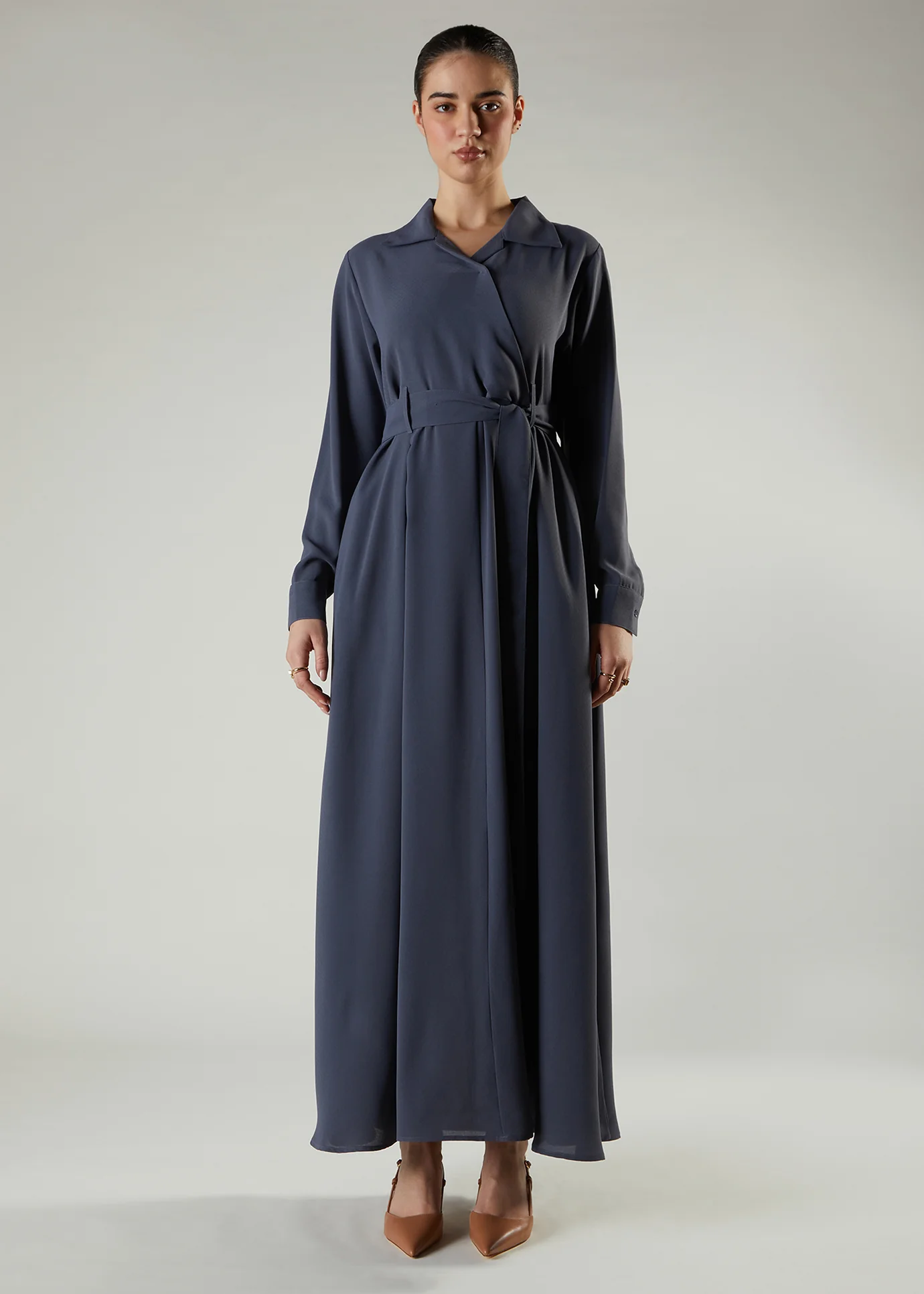 Side Wrap Maxi Blue - Image 3