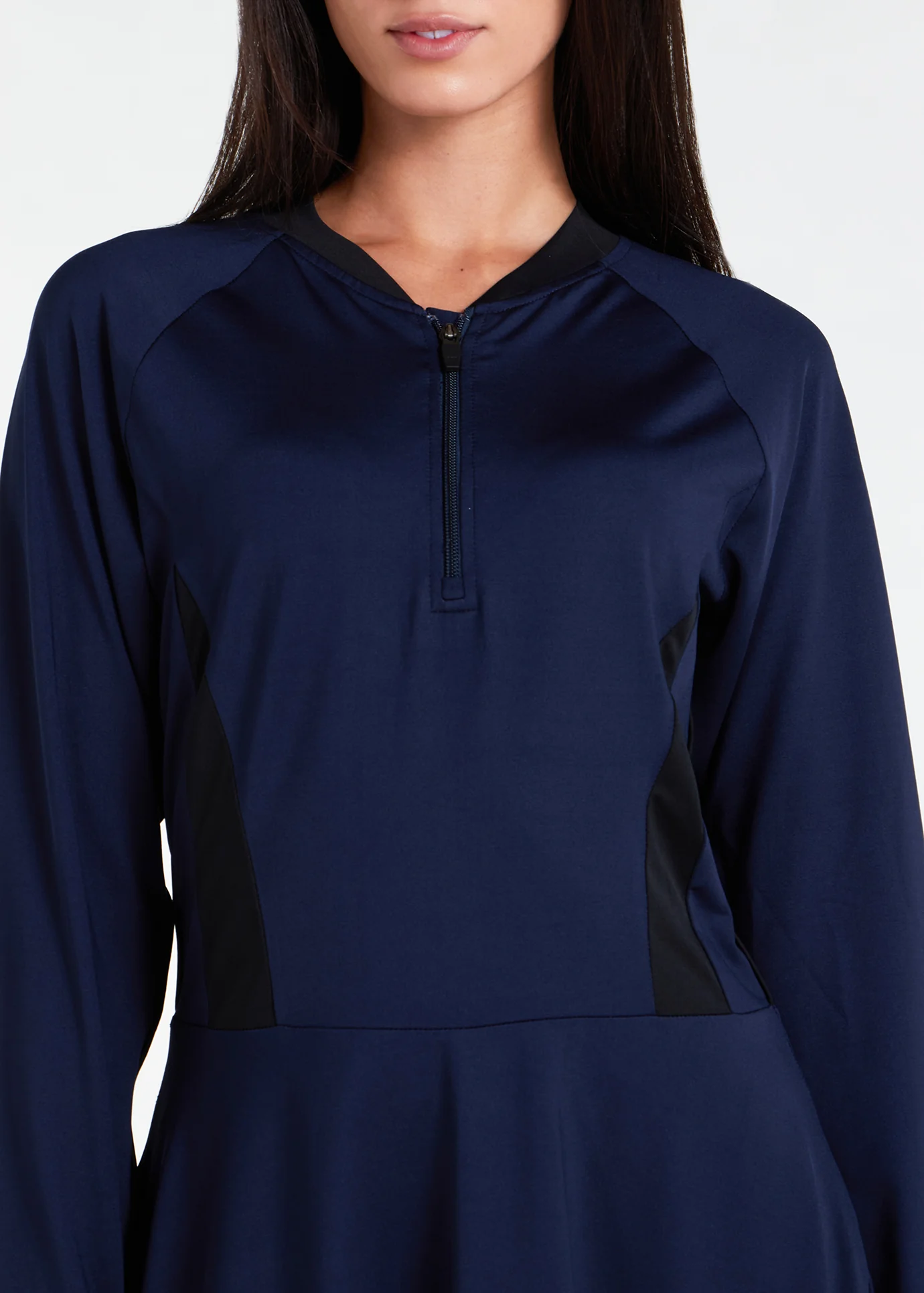 Skirted Swim Top Navy - Image 5