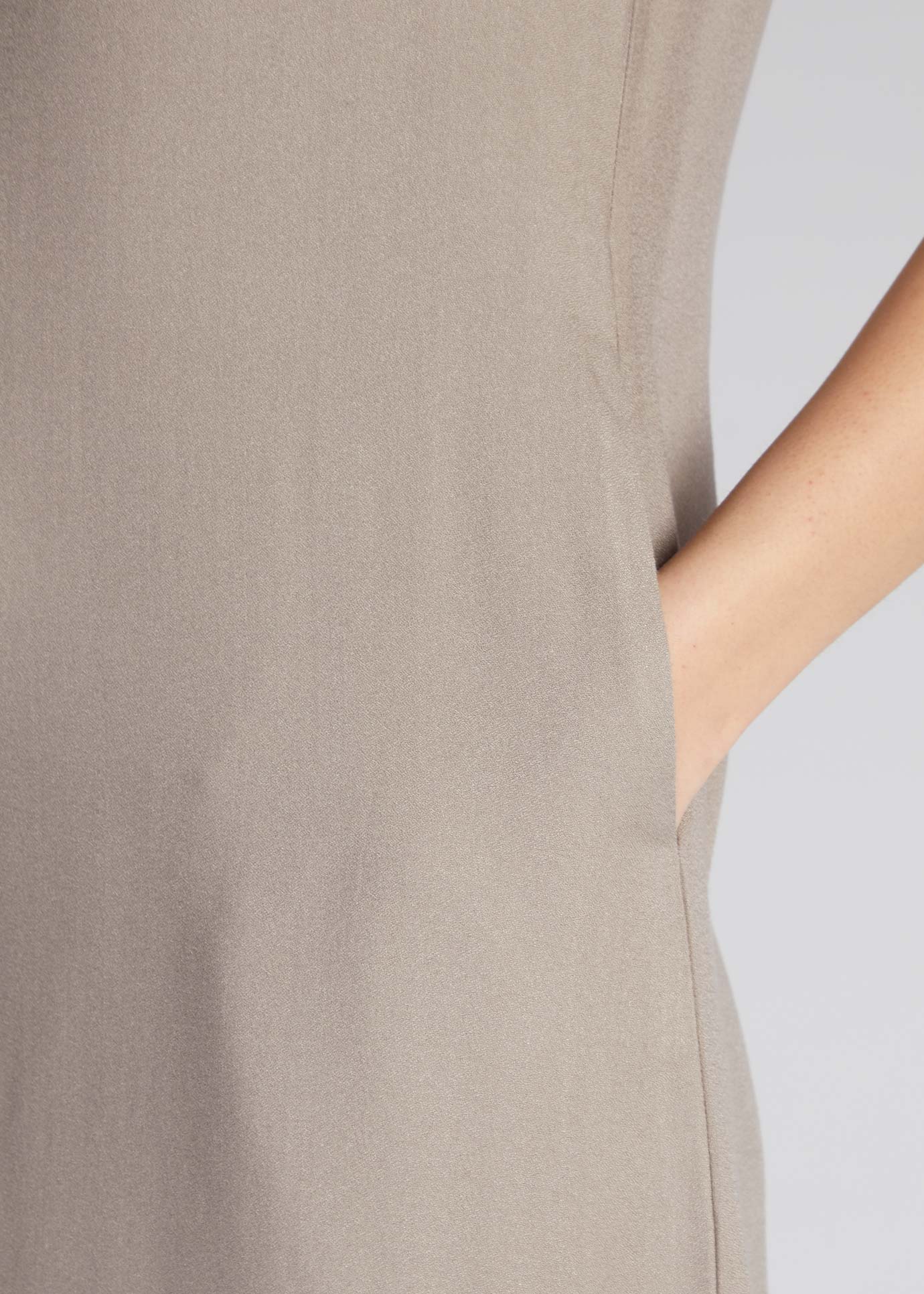 Slip Dress Khaki - Image 4