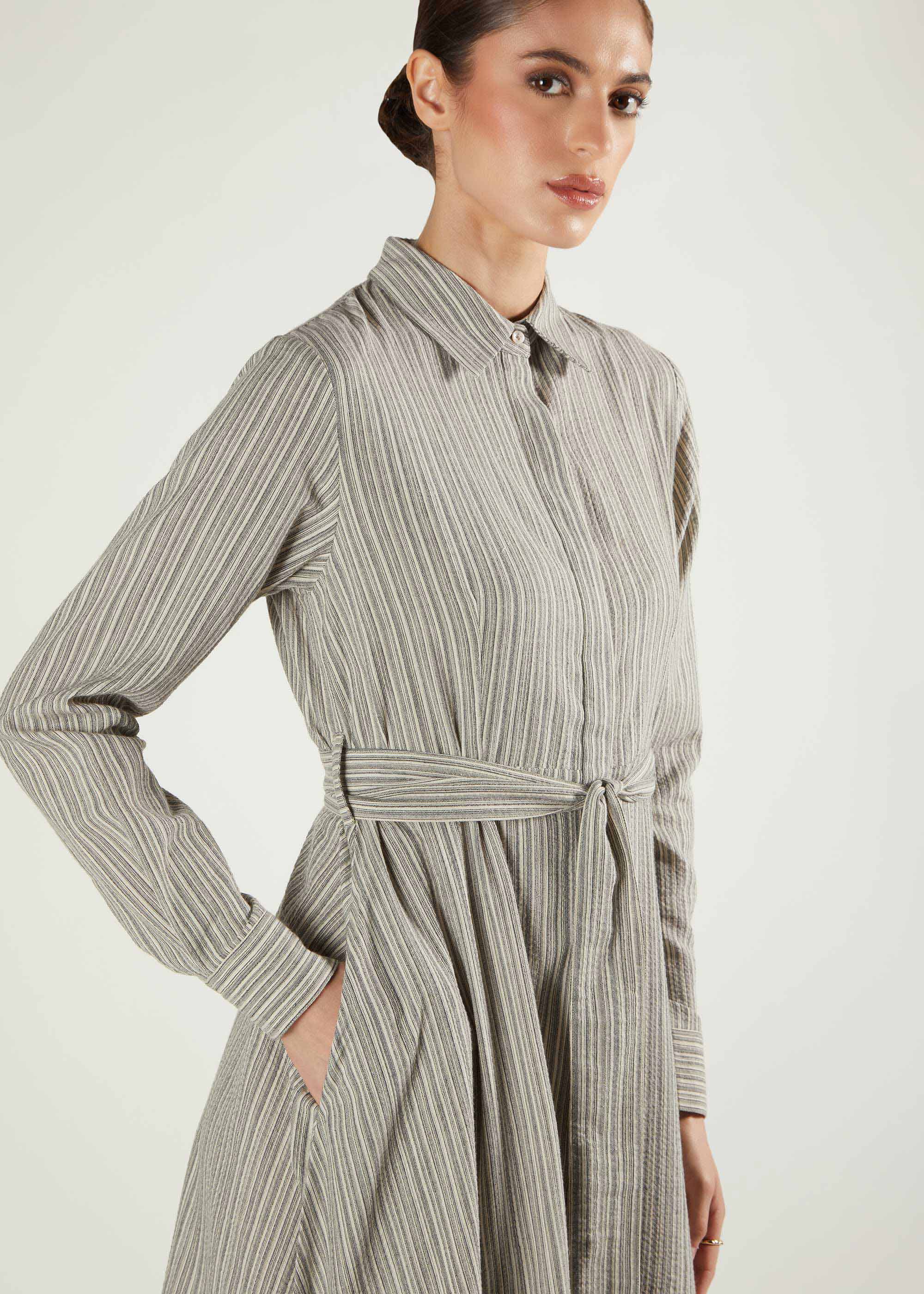 Soft Cotton Shirted Maxi - Image 4