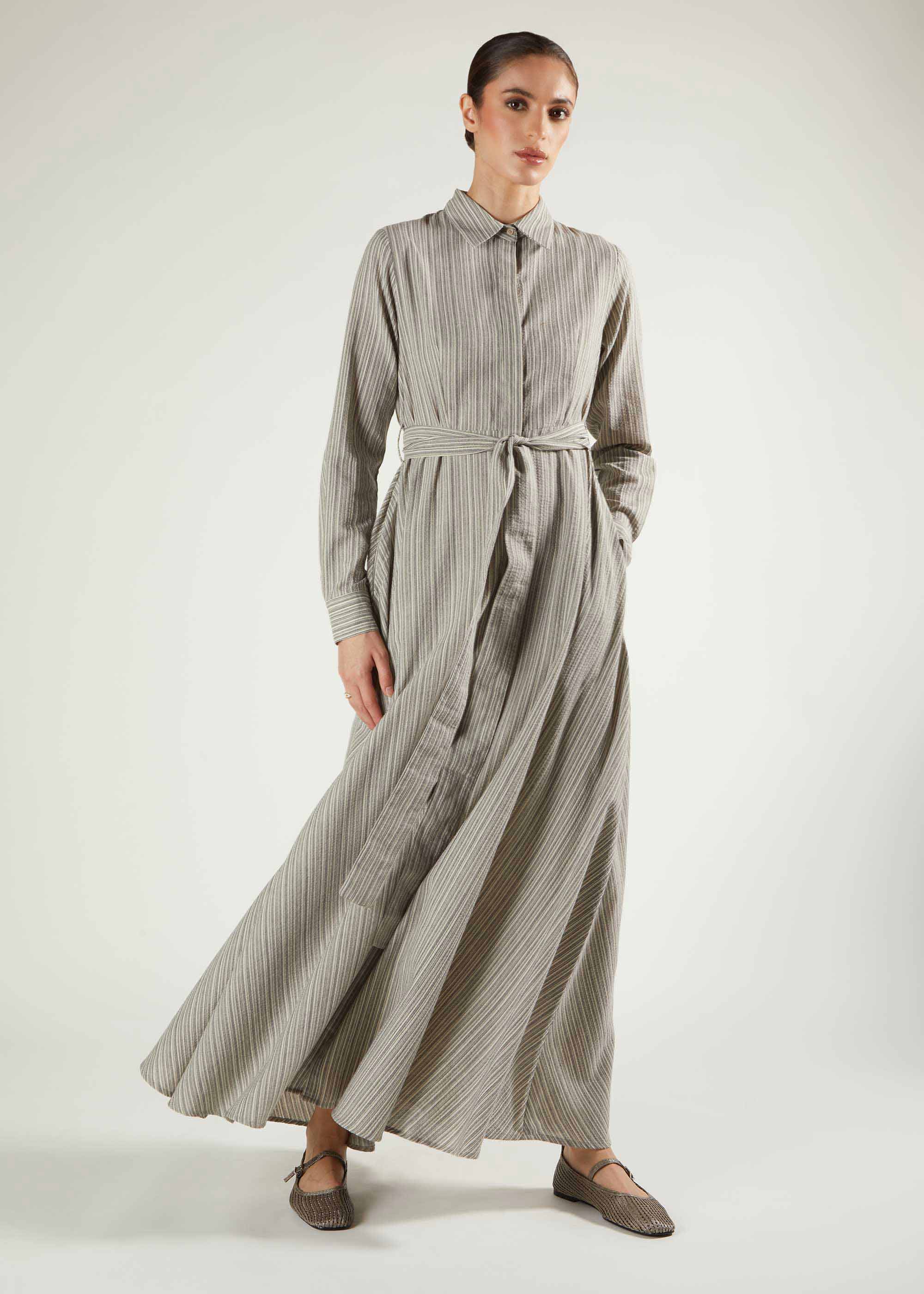 Soft Cotton Shirted Maxi - Image 5