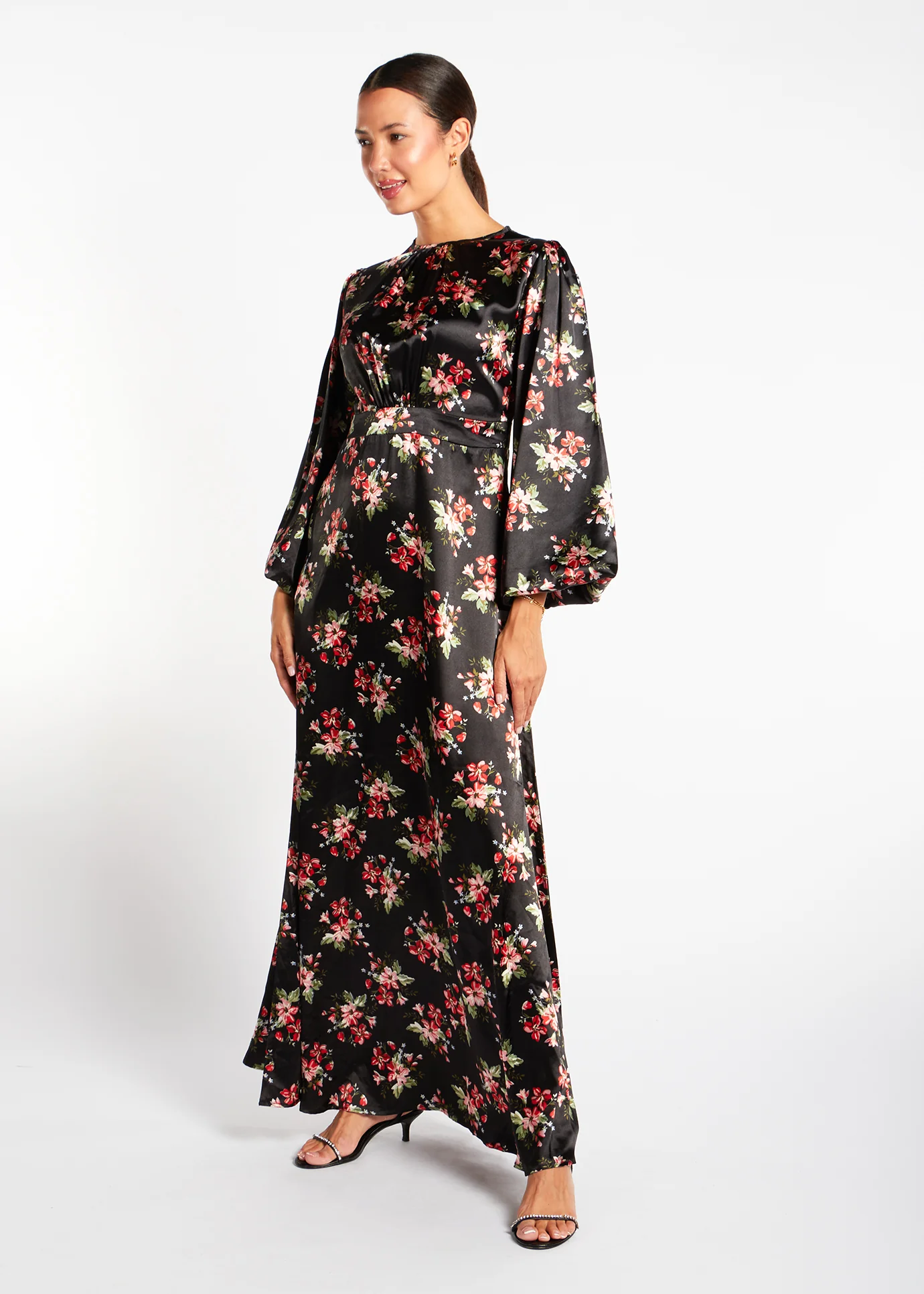 Soft Satin Floral Maxi - Final Sale - Image 3