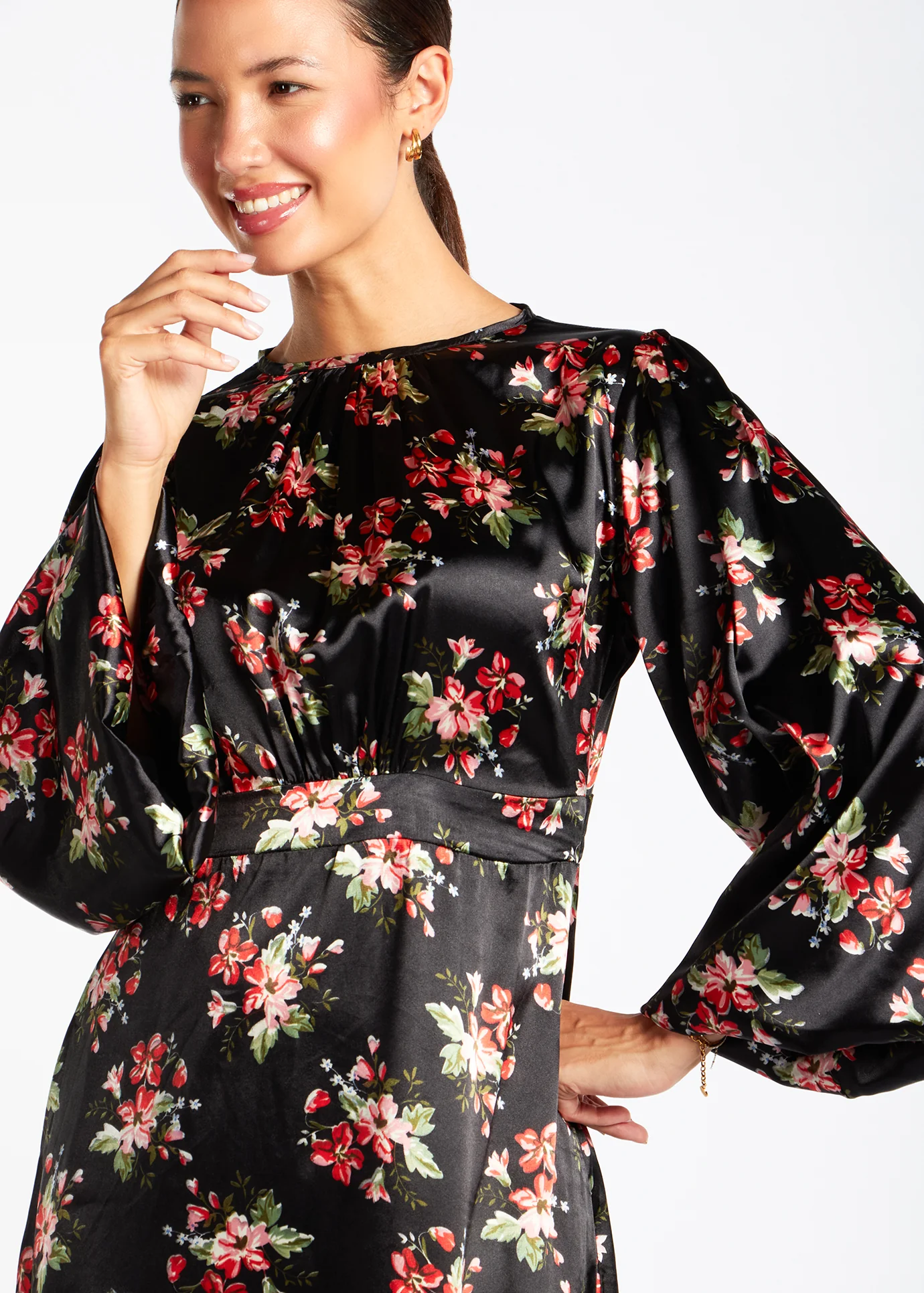 Soft Satin Floral Maxi - Final Sale - Image 5