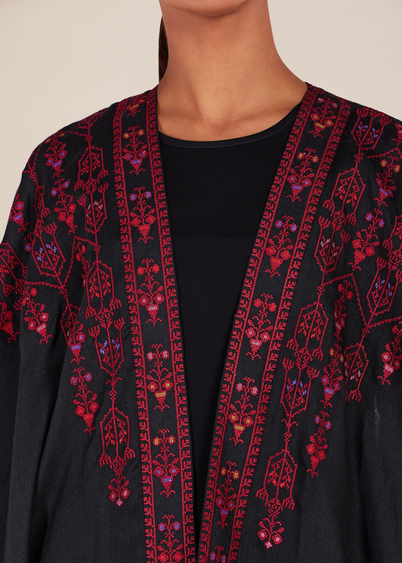 Tatreez Open Abaya - Final Sale - Image 10