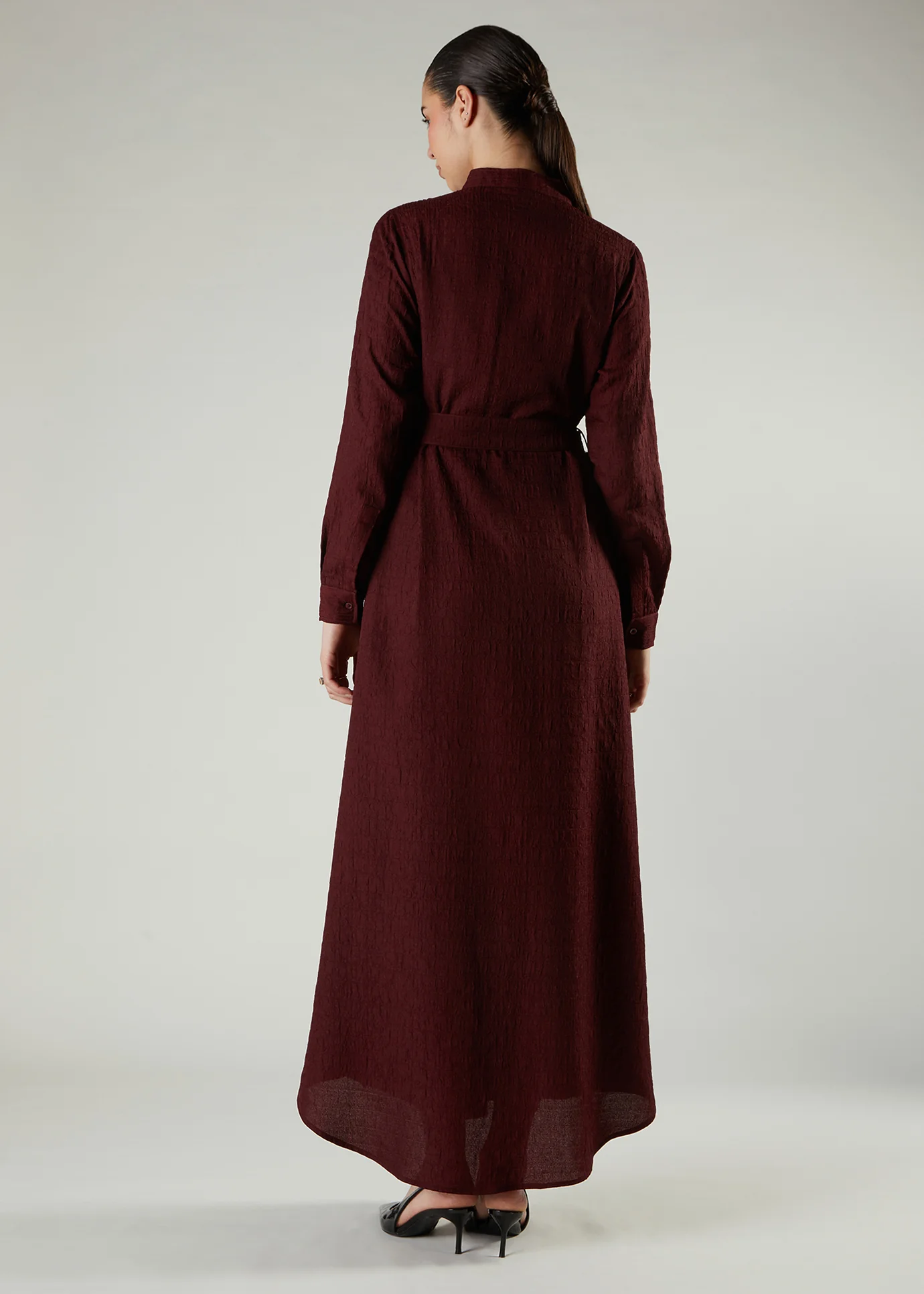 Textured Plum Maxi - Image 3