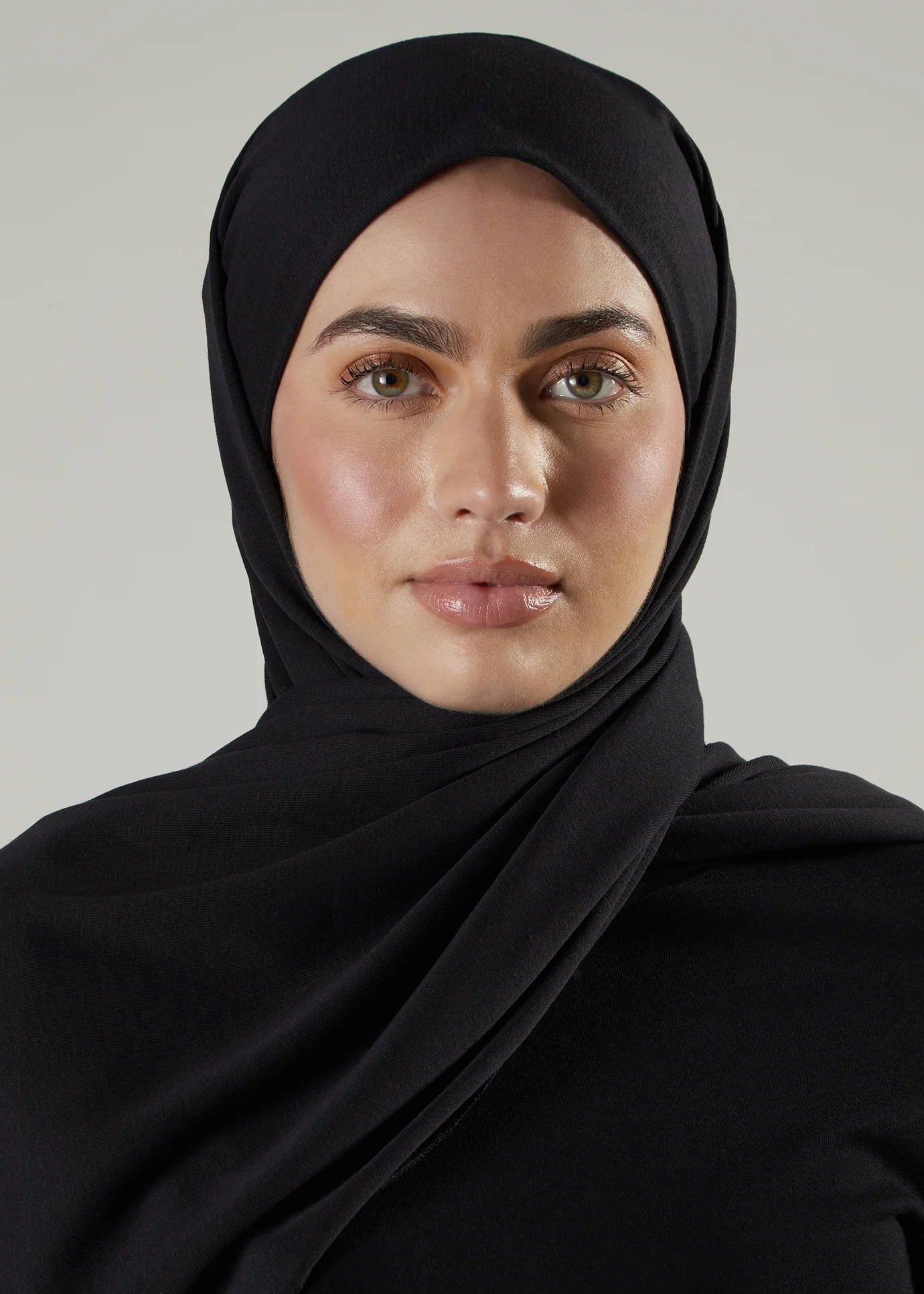 Tie Back Hijab Black - Image 2