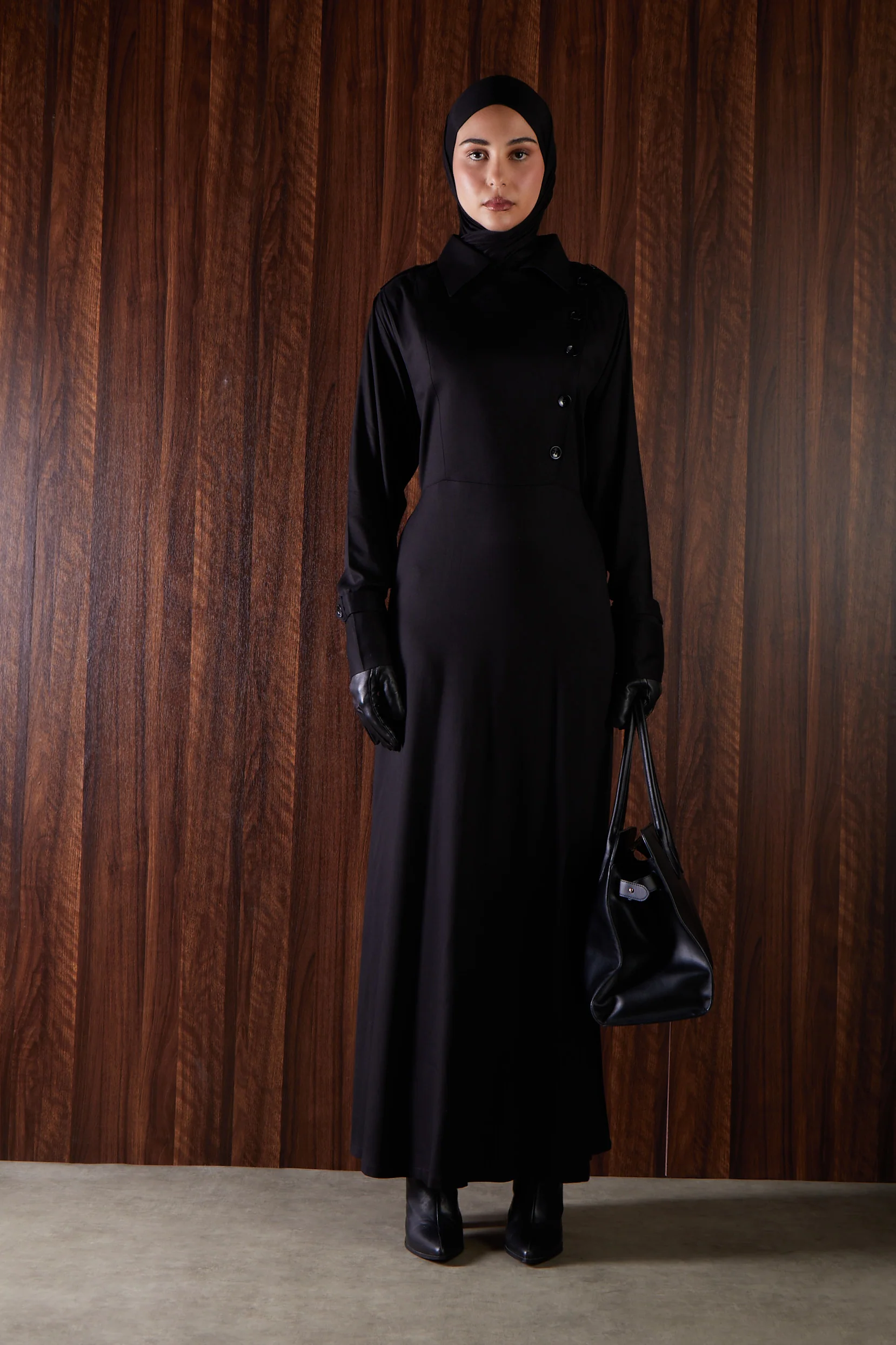Trench Abaya Black - Image 2