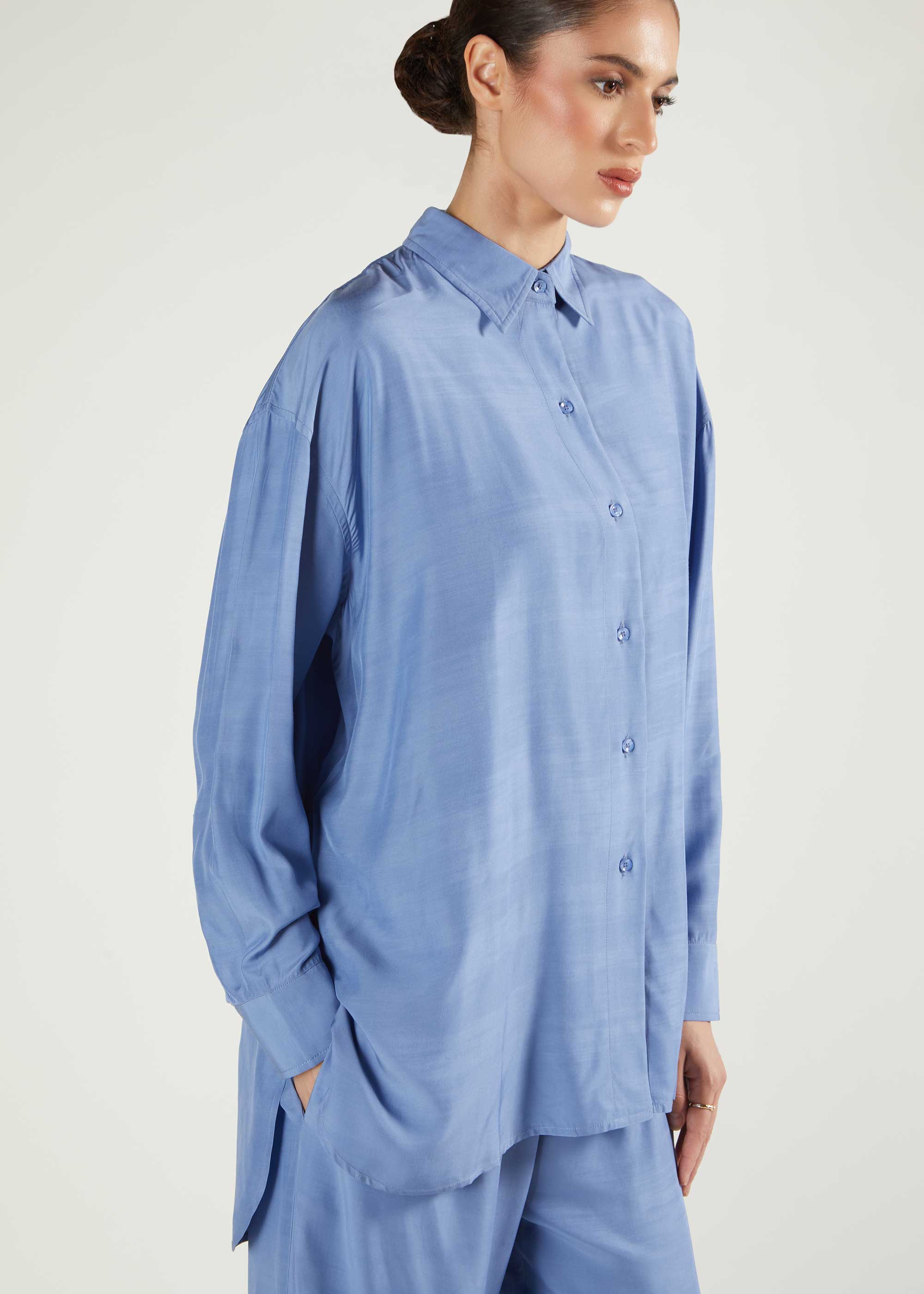 Trousers & Top Set Dusty Blue - Image 3