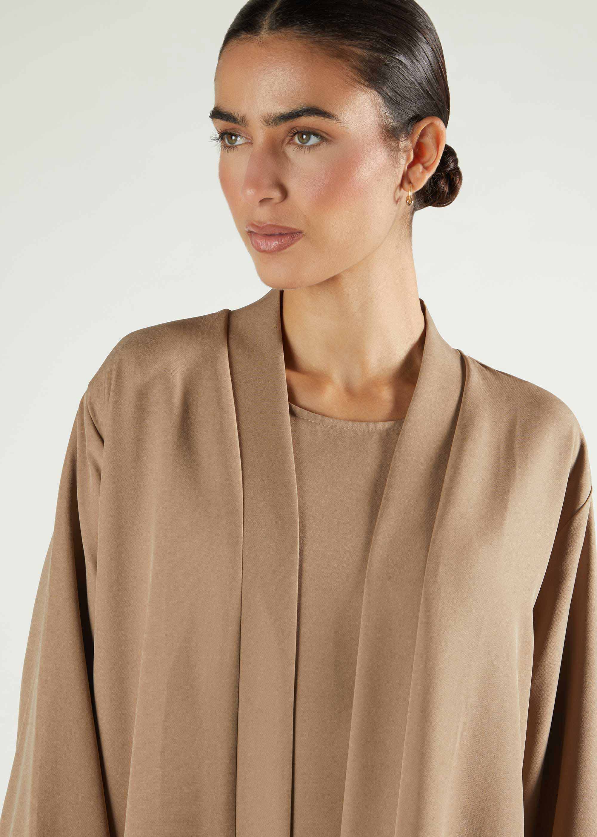 Twin Set Abaya Coffee - Image 3